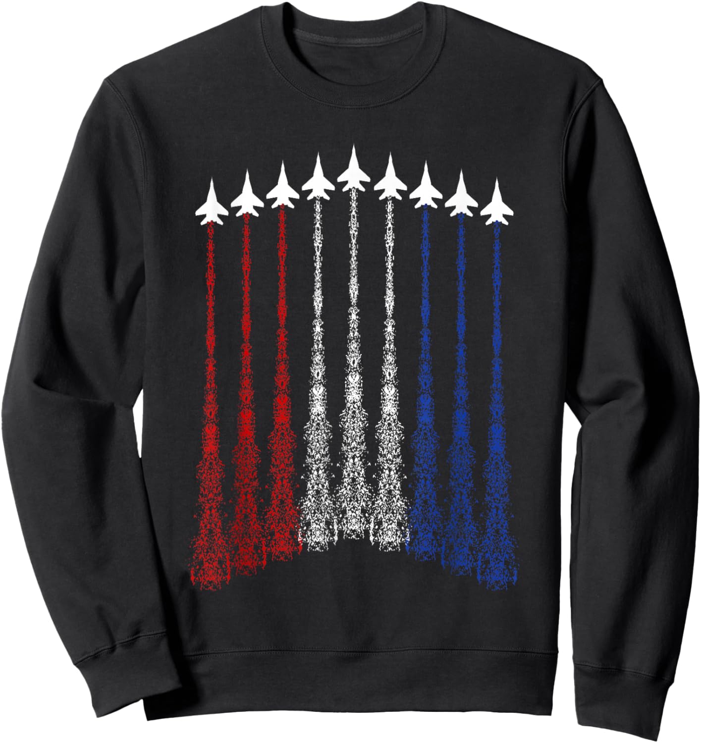 Jets 4th of July USA Patriotic Boys Graphic Sweatshirt - Sweatshirt | Black