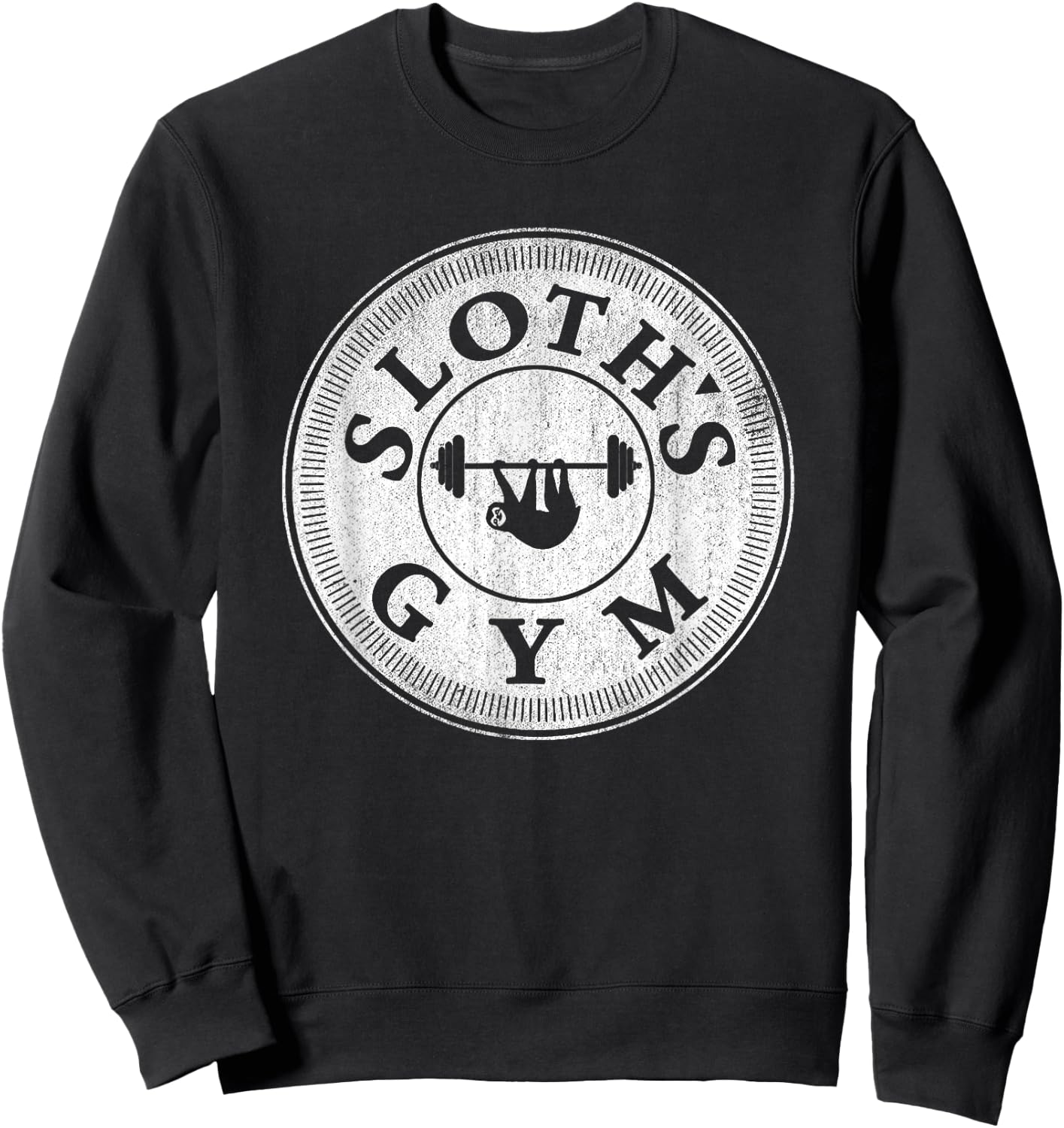 Awesome Vintage Sloths Gym Parody & Sweatshirt - Sweatshirt | Black