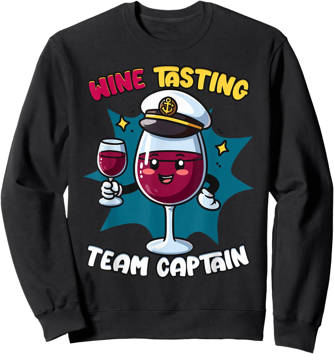 Wine Tasting Team Captain Sweatshirt - Sweatshirt | Black