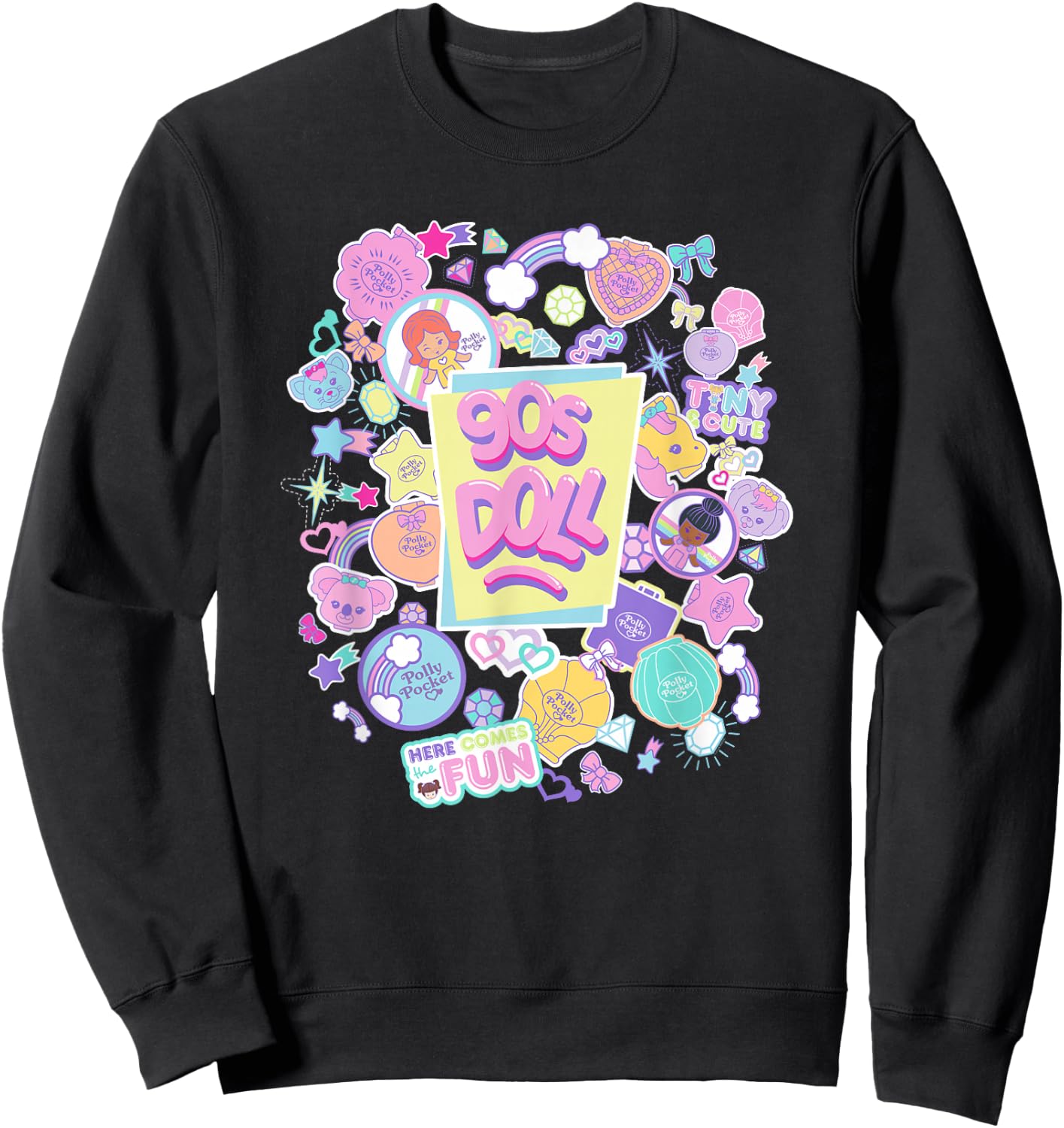 Polly Pocket - 90s Doll Sweatshirt - Sweatshirt | Black