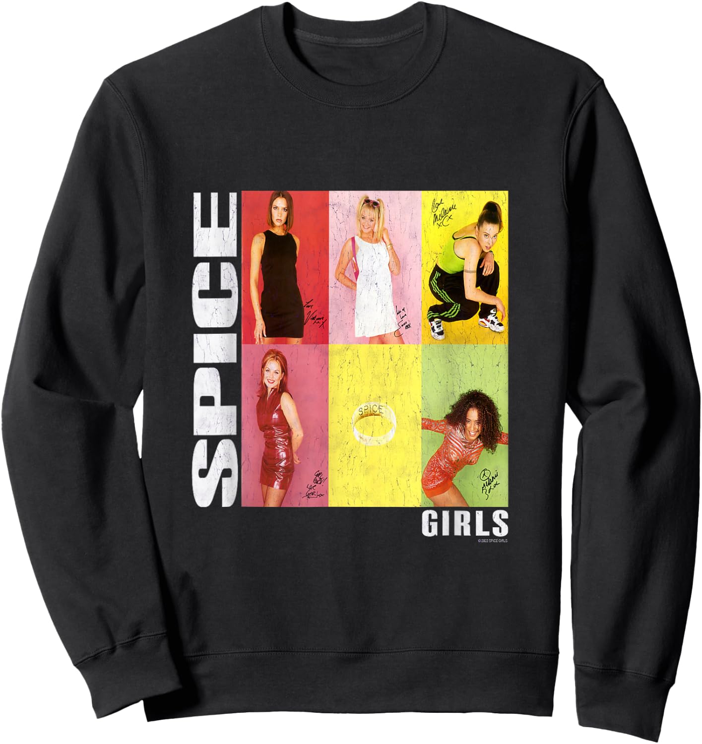 Official Spice Girls Photo Signatures Sweatshirt - Sweatshirt | Black