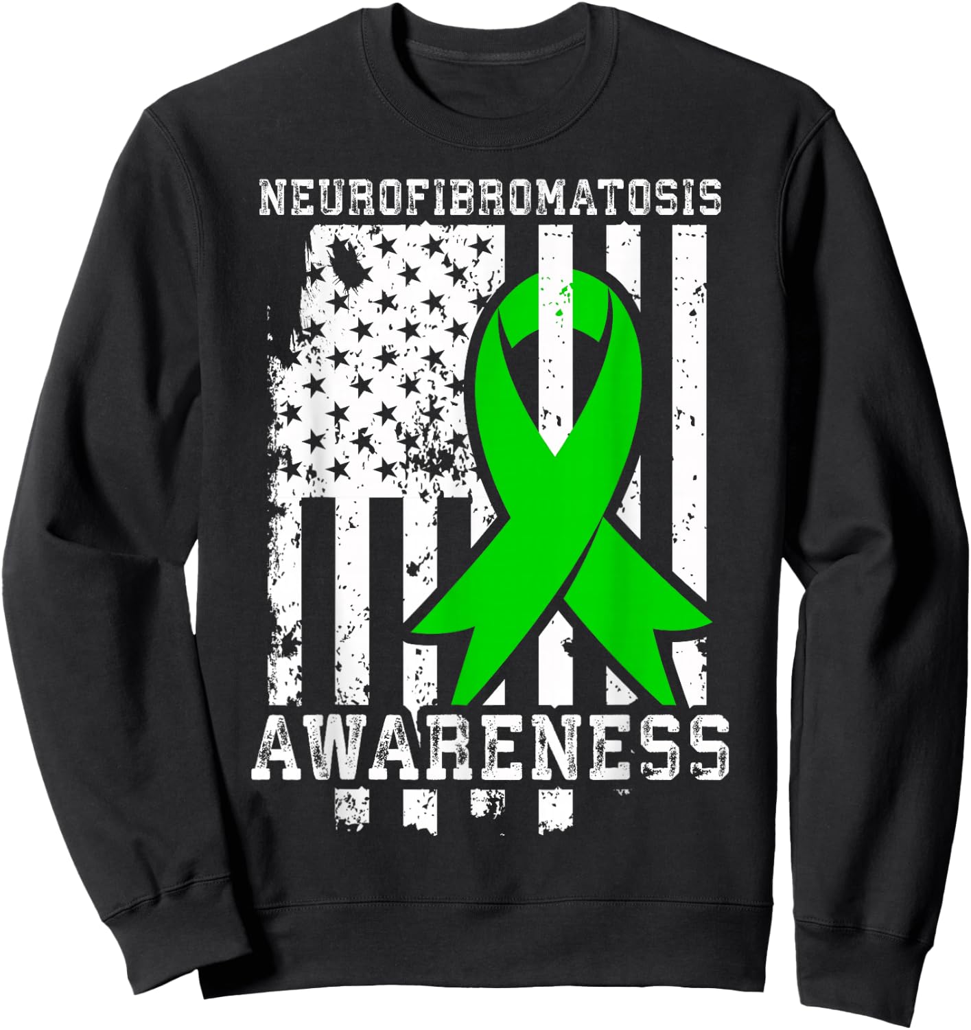 NF1 Awareness Neurofibromatosis T Shirt Sweatshirt - Sweatshirt | Black