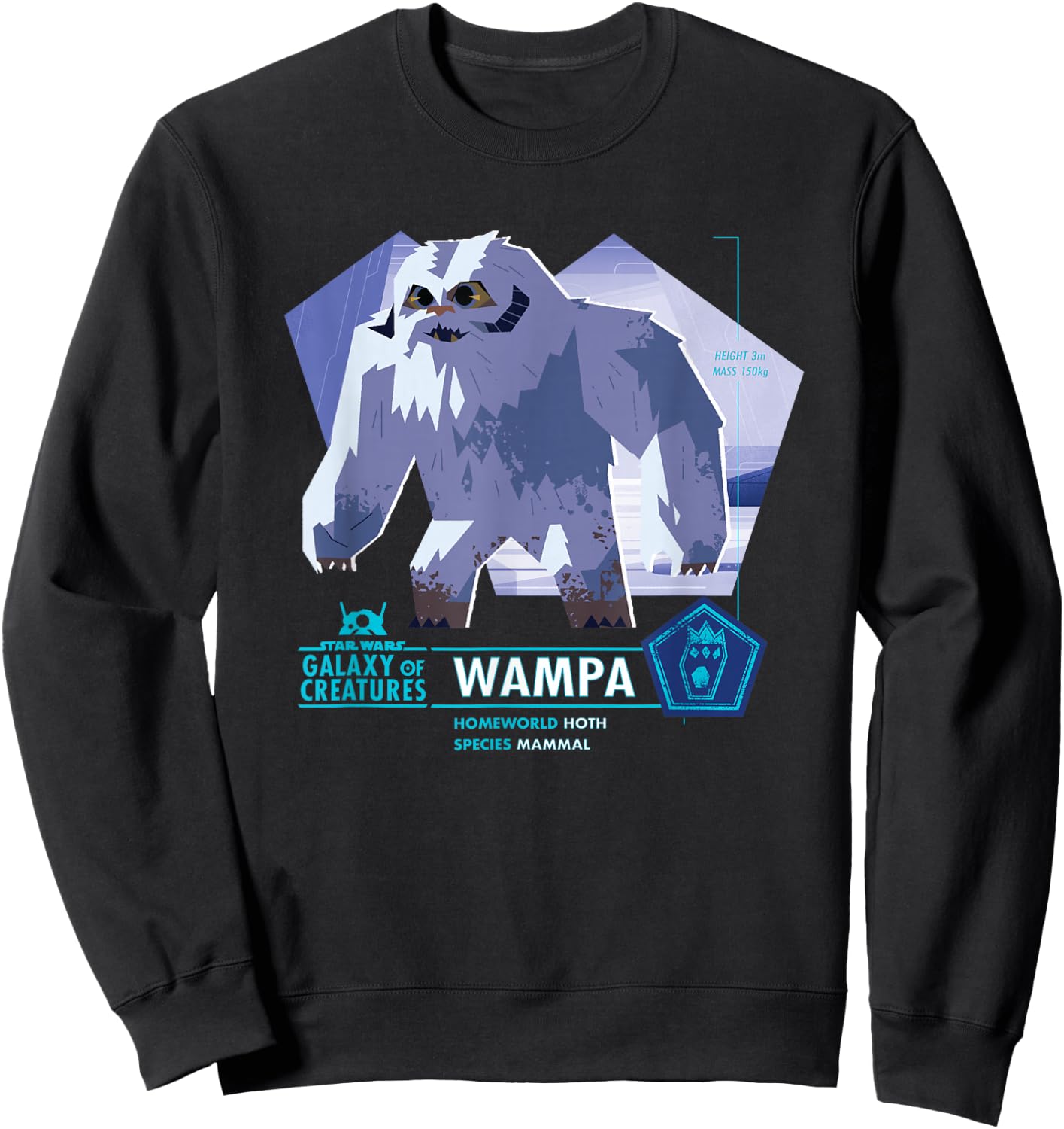Star Wars Galaxy of Creatures Wampa Mammal Sweatshirt - Sweatshirt | Black
