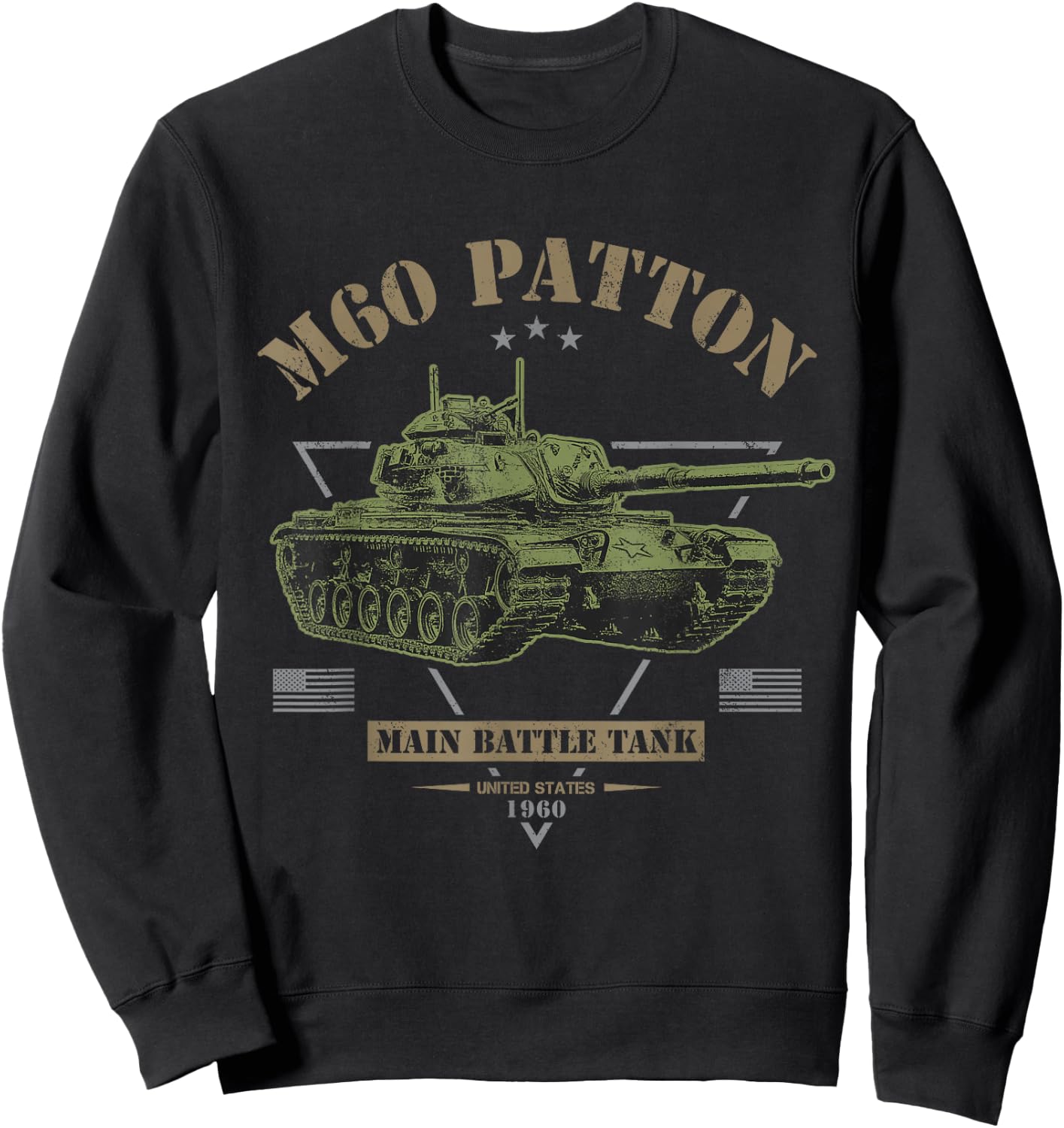 M60 Patton Tank Sweatshirt - Sweatshirt | Black