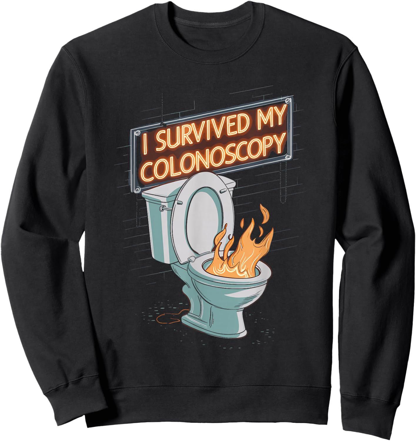 I Survived My Colonoscopy Gastroenterology Sweatshirt - Sweatshirt | Black