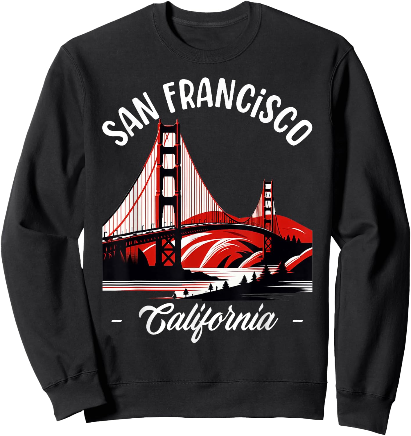 Golden Gate Bridge San Francisco California USA Golden Gate Sweatshirt - Sweatshirt | Black