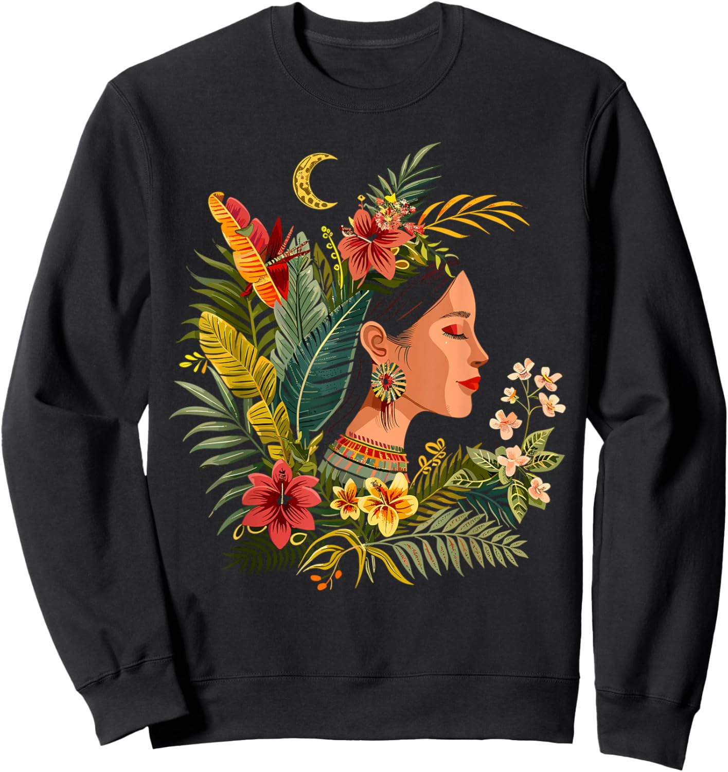 Maya God Mayan Mythology Ix Chel Goddess Sweatshirt - Sweatshirt | Black