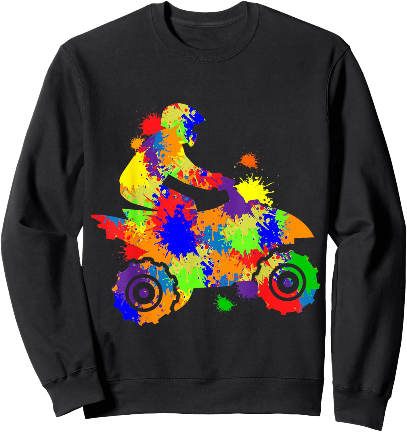 Quad Driver Offroad ATV Quad Biker Children Boys Men Sweatshirt - Sweatshirt | Black
