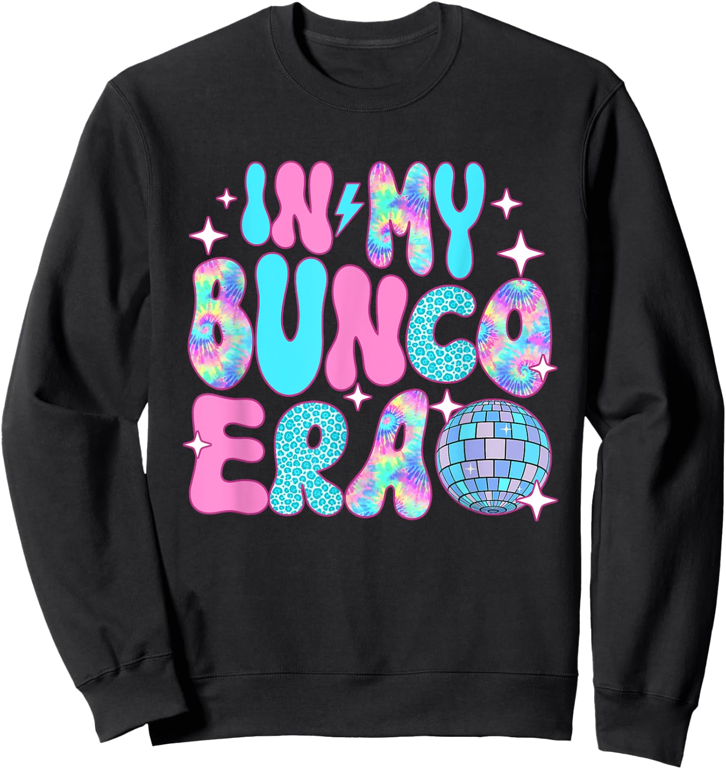 Disco In My Bunco Era Sweatshirt - Sweatshirt | Black