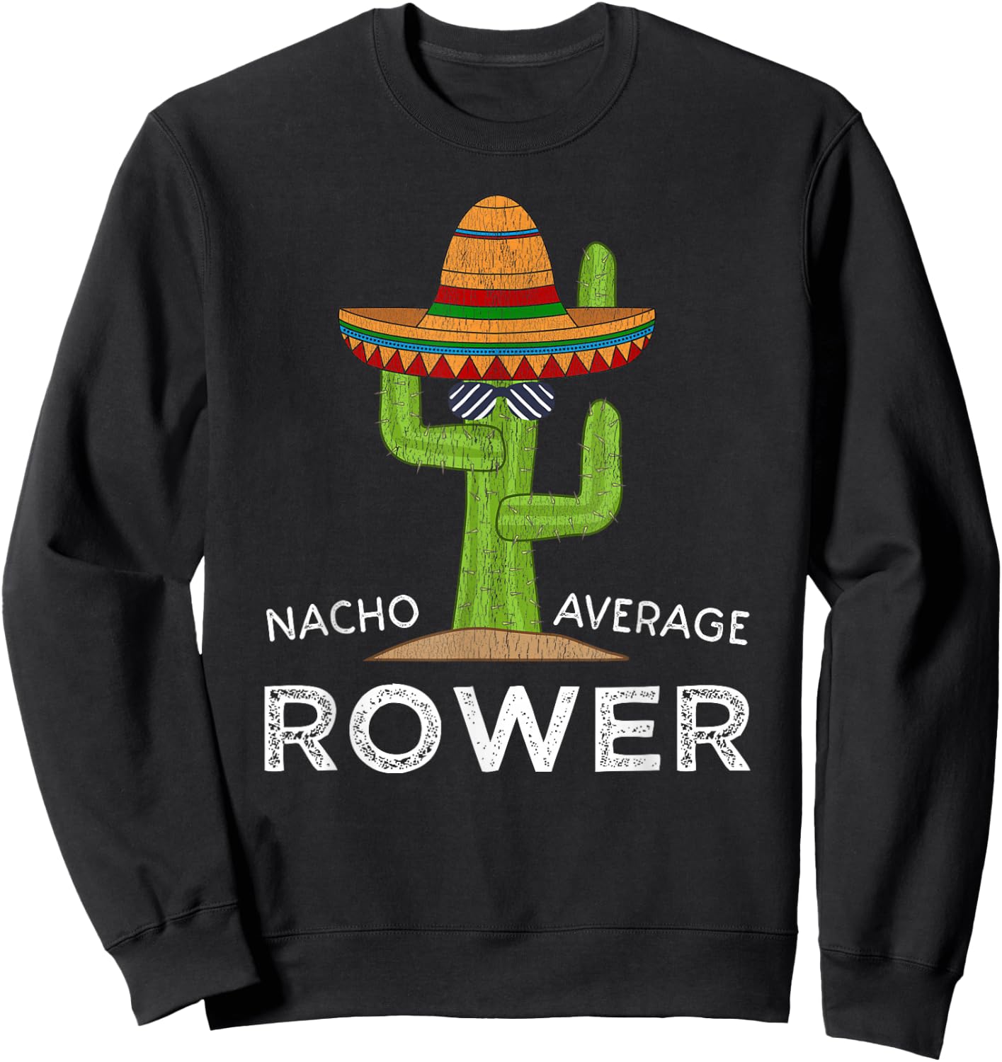 Fun Hilarious Rower Humor Saying | Funny Crew Team Rowing Sweatshirt - Sweatshirt | Black