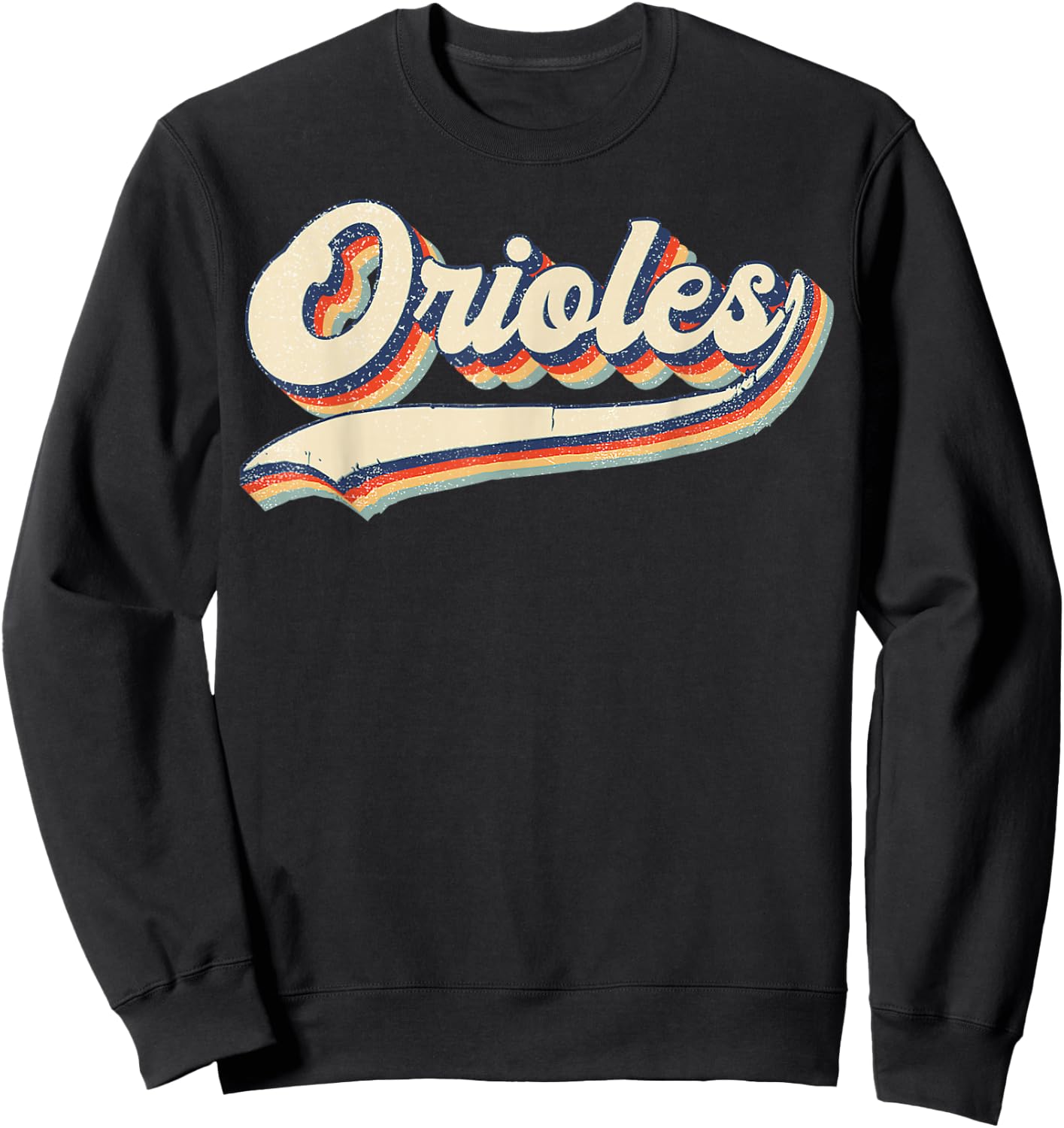 Orioles Sports Name Vintage Retro Gifts Sweatshirt - Sweatshirt | Black