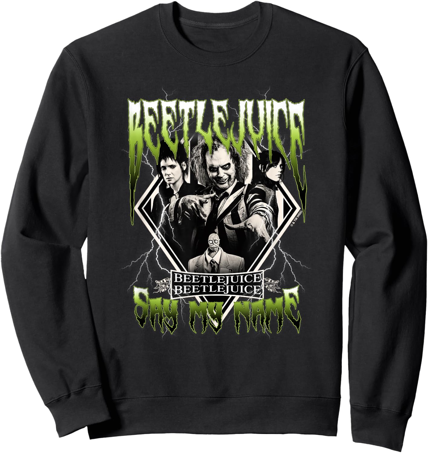 Beetlejuice Group Band Sweatshirt - Sweatshirt | Black
