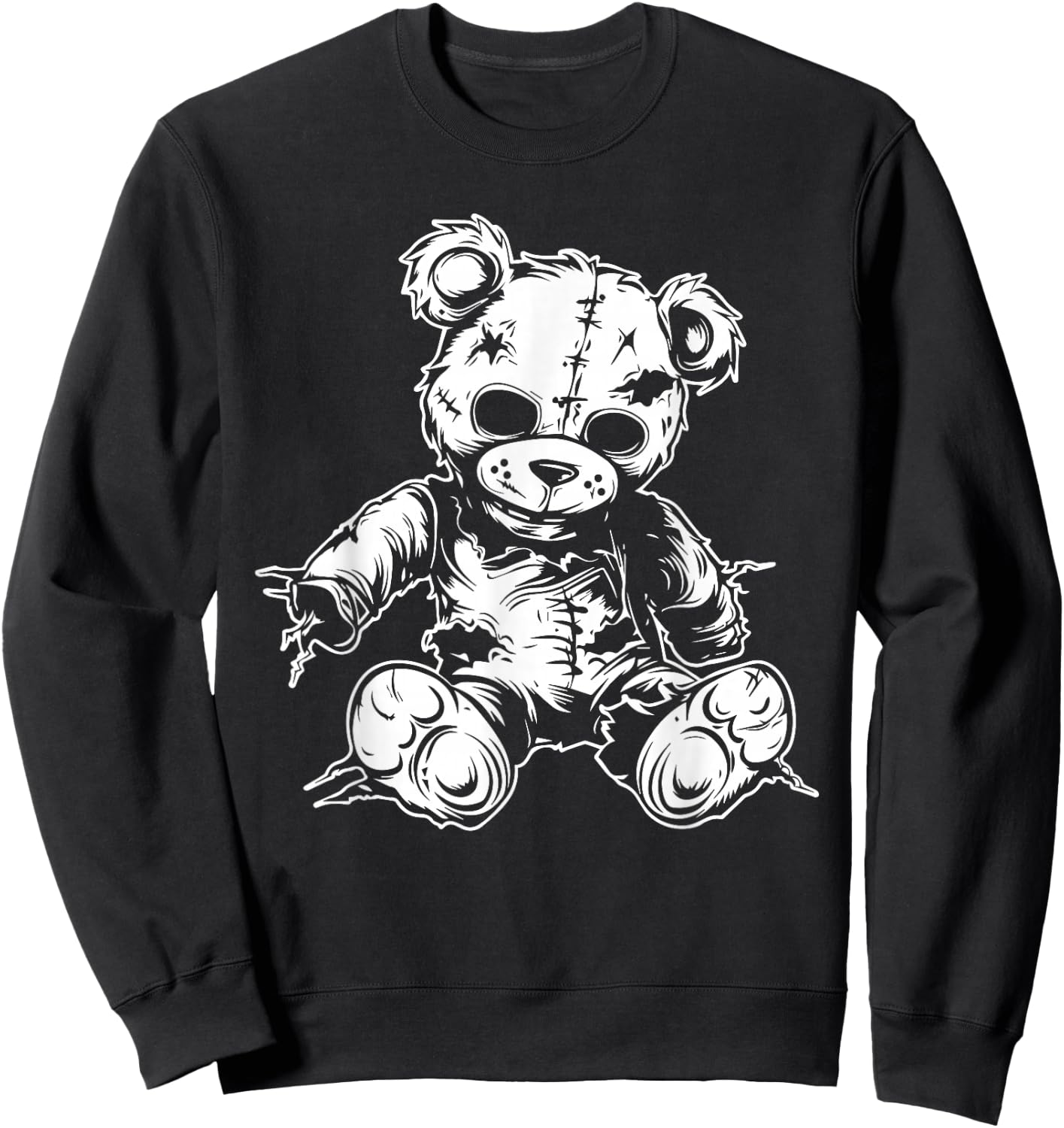 Halloween Teddy Bear Sweatshirt - Sweatshirt | Black