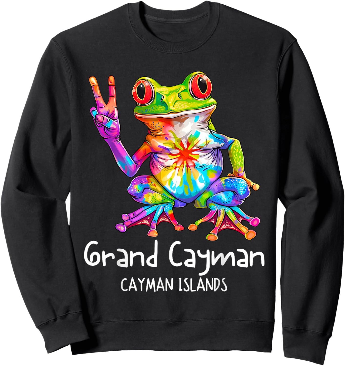 Grand Cayman Souvenir Seven Mile Beach Cayman Islands Sweatshirt - Sweatshirt | Black