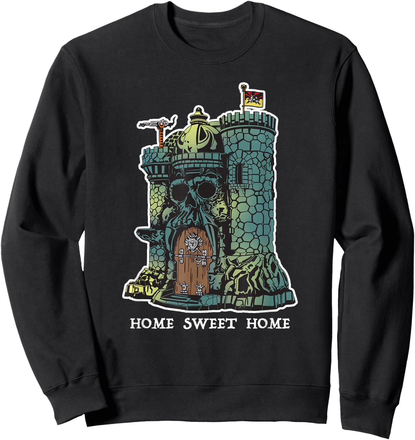 Home Sweet Home He Man Castle Toy 1980 Sweatshirt - Sweatshirt | Black