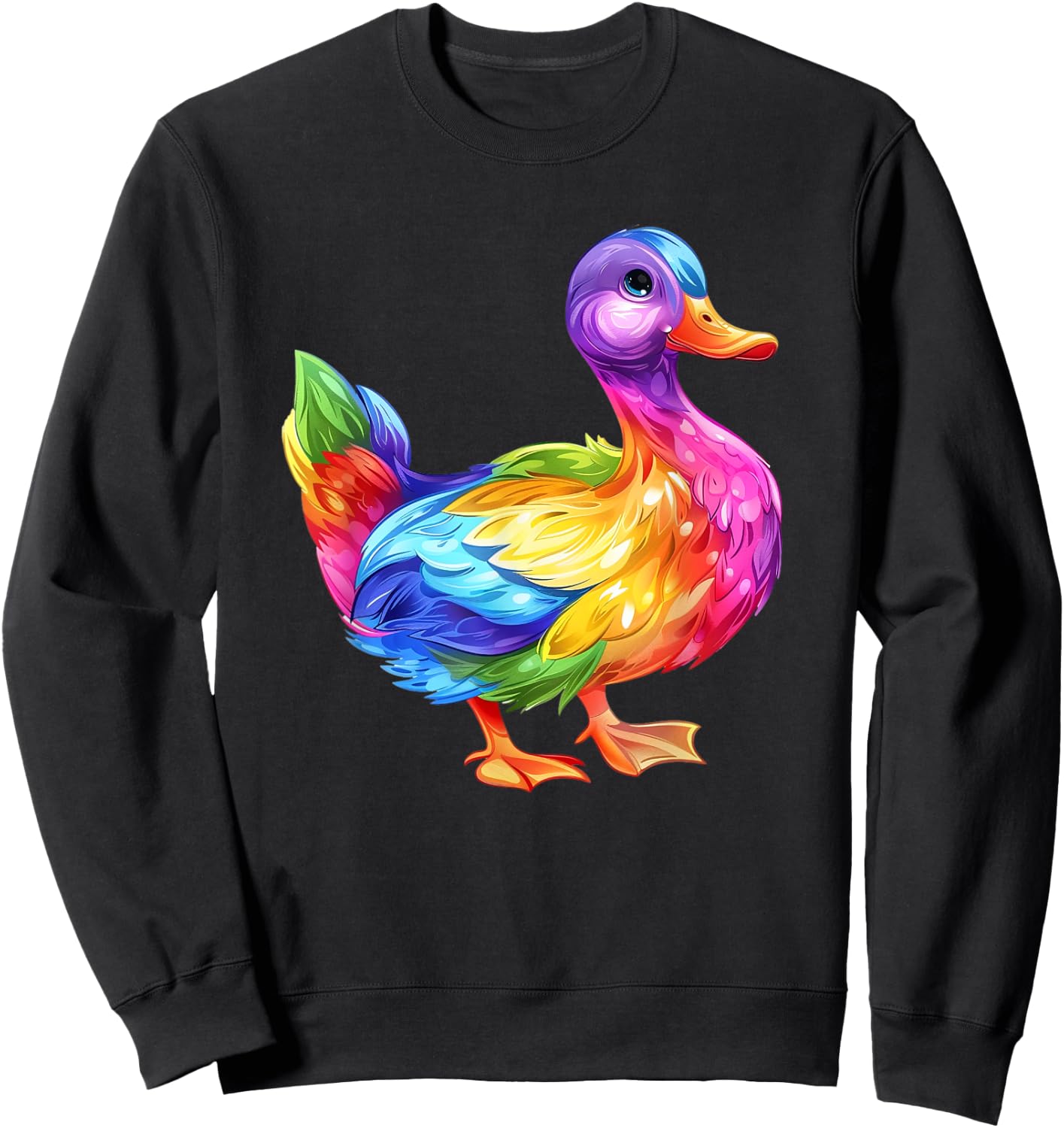 Duck Rainbow Sweatshirt - Sweatshirt | Black