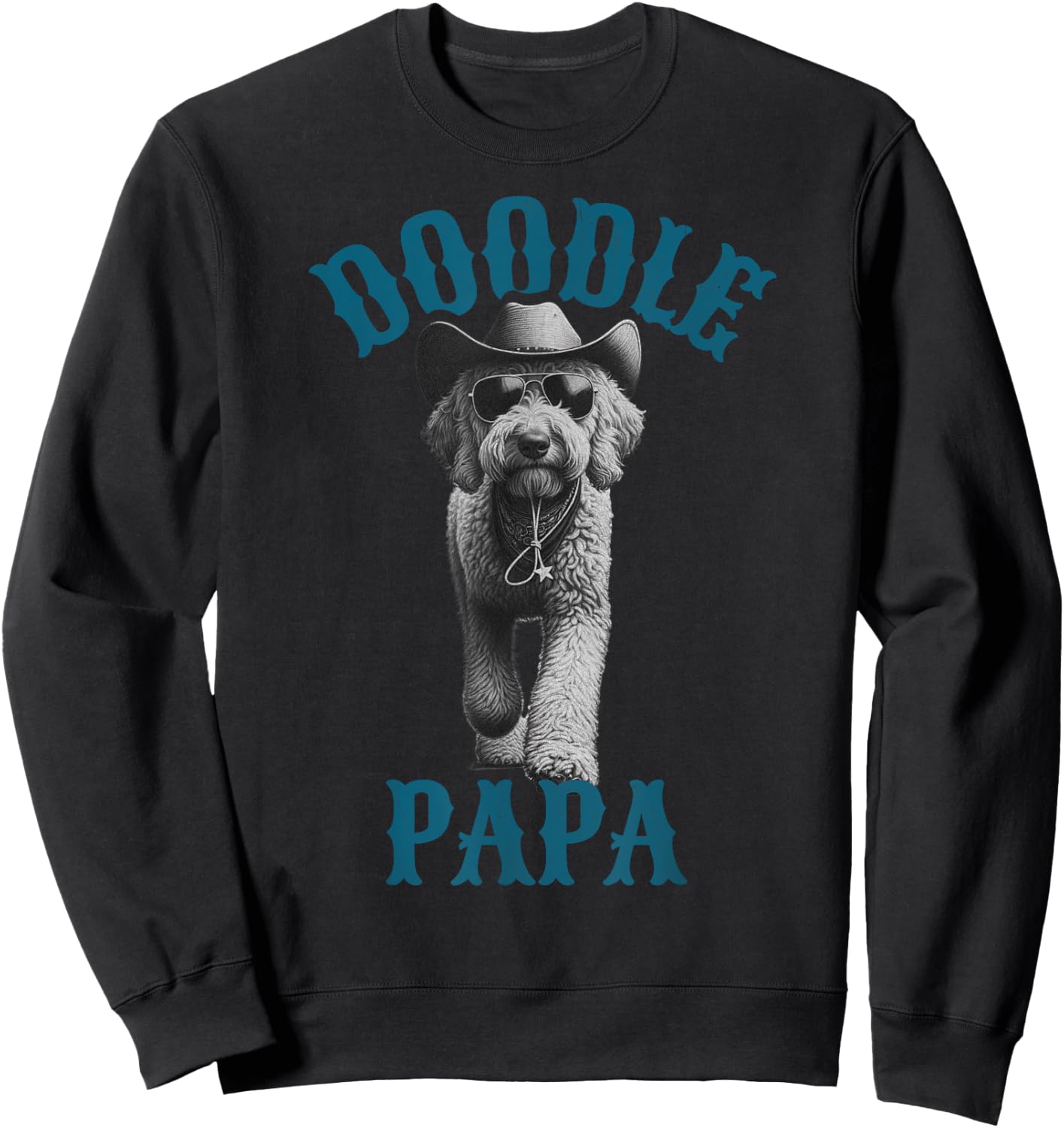 Doodle Papa - Labradoodle Goldendoodle Dad Sweatshirt - Sweatshirt | Black