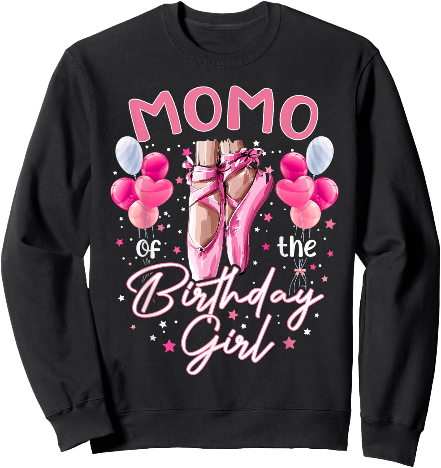 Momo Of The Birthday Girl Ballet Dancer Ballerina Kids Sweatshirt - Sweatshirt | Black
