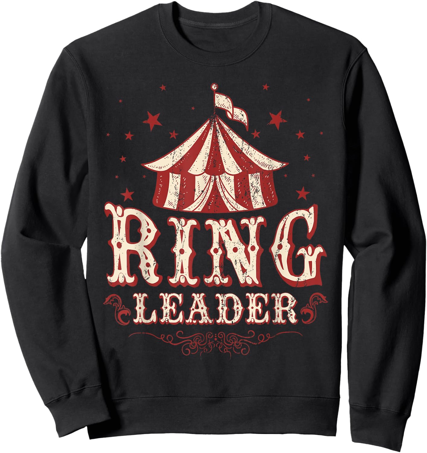 Ringleader Shirt - Vintage Circus Themed Birthday Party Sweatshirt - Sweatshirt | Black