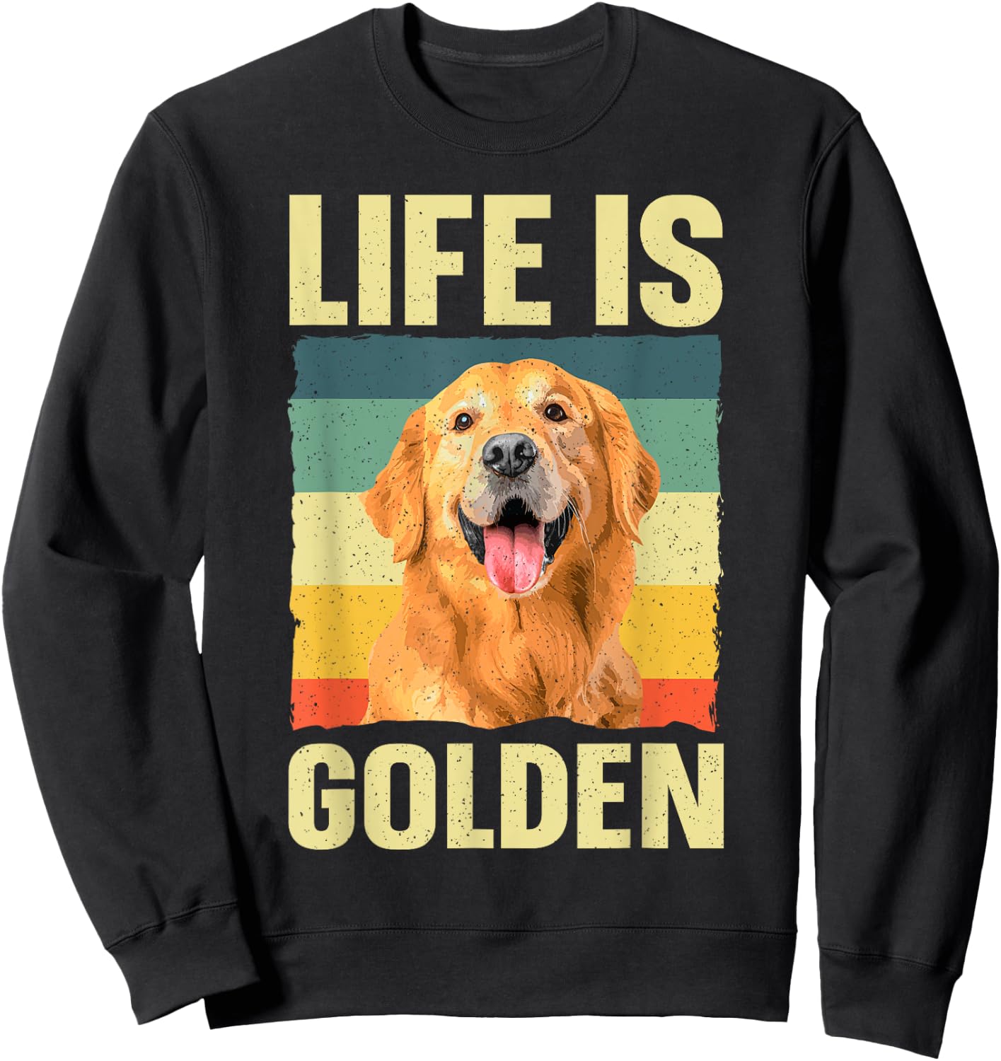 Golden Retriever Design Women Golden Retriever Lover Sweatshirt - Sweatshirt | Black