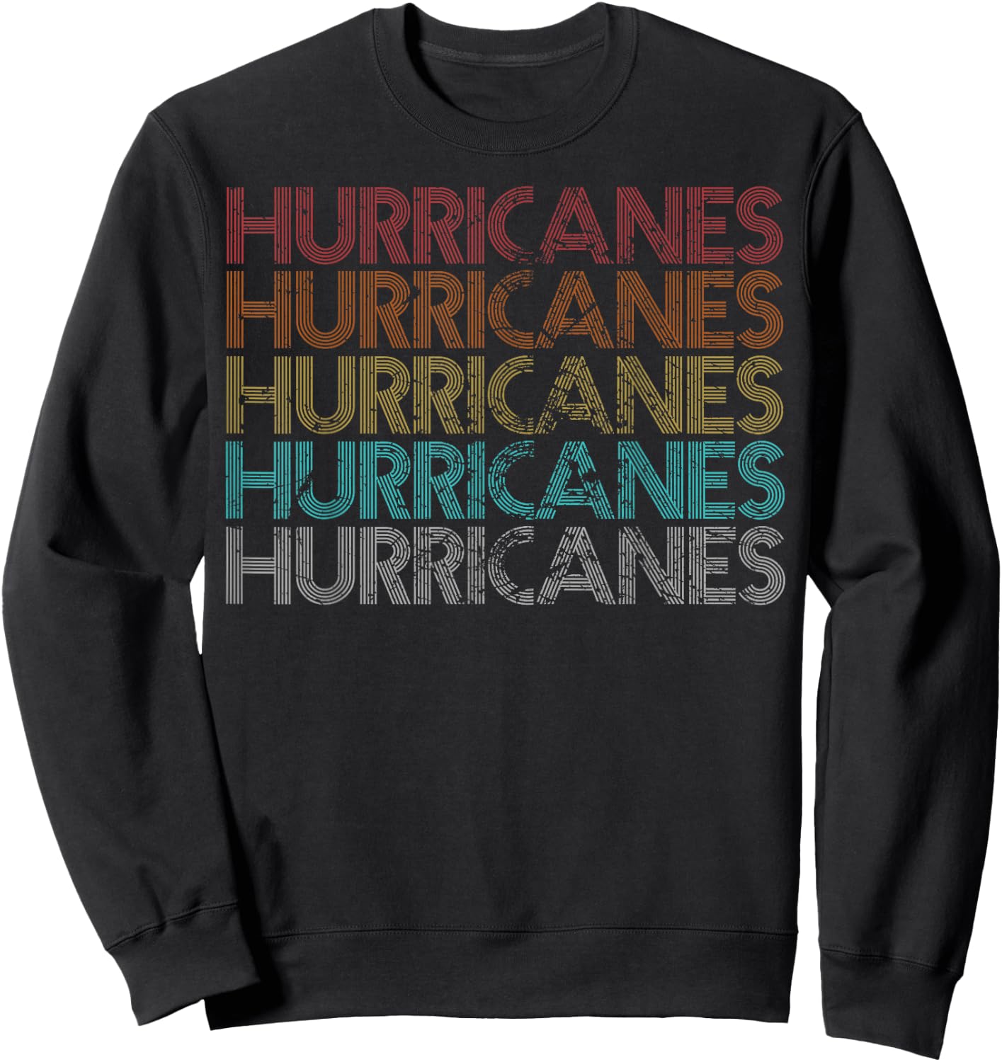 Retro Vintage Hurricanes Sweatshirt - Sweatshirt | Black
