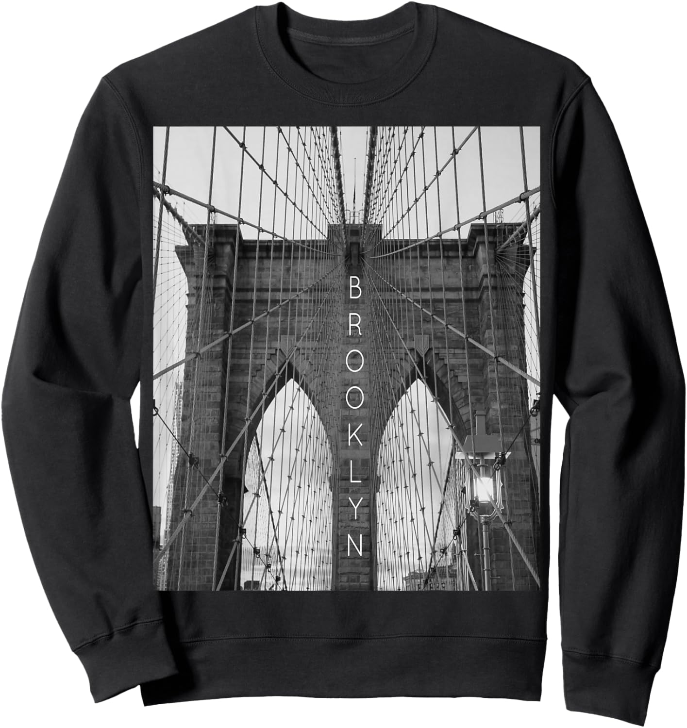 New York City Brooklyn Bridge Small Sweatshirt - Sweatshirt | Black