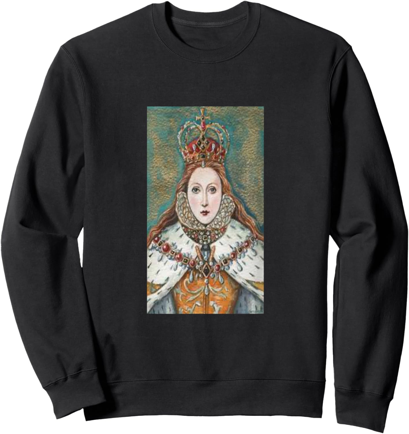 Mary Queen of Scots Tudor Famous Scottish Portrait Sweatshirt - Sweatshirt | Black