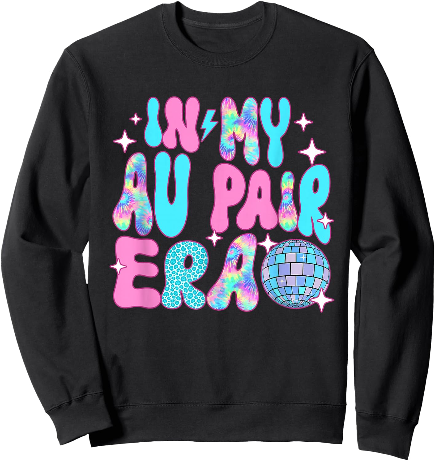 Disco In My Au Pair Era Sweatshirt - Sweatshirt | Black