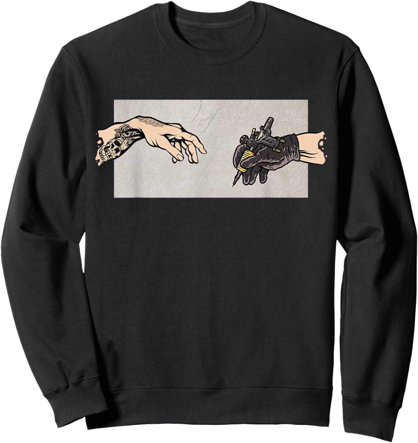 Tattoo Gun Tattoo Artist Funny Tattoo Sweatshirt - Sweatshirt | Black