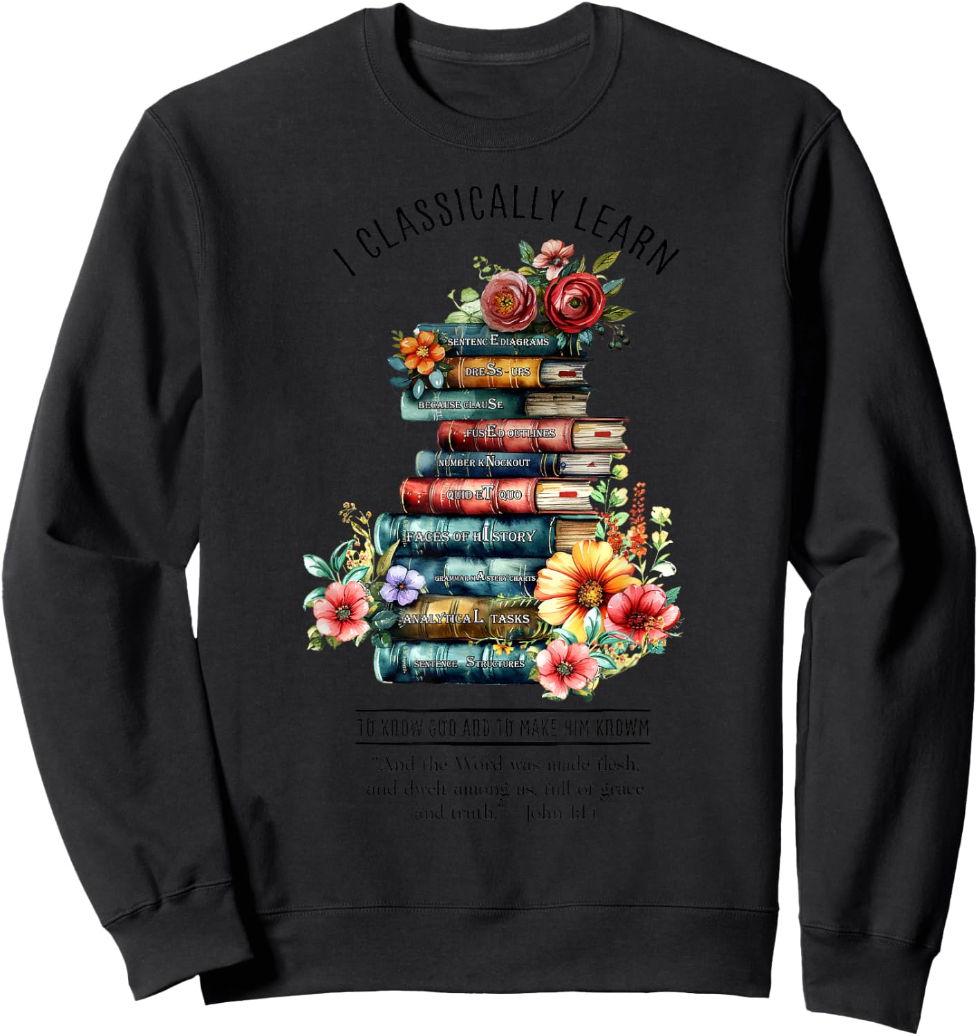 Essentials Classical Conversations CC Tutor Books Sweatshirt - Sweatshirt | Black