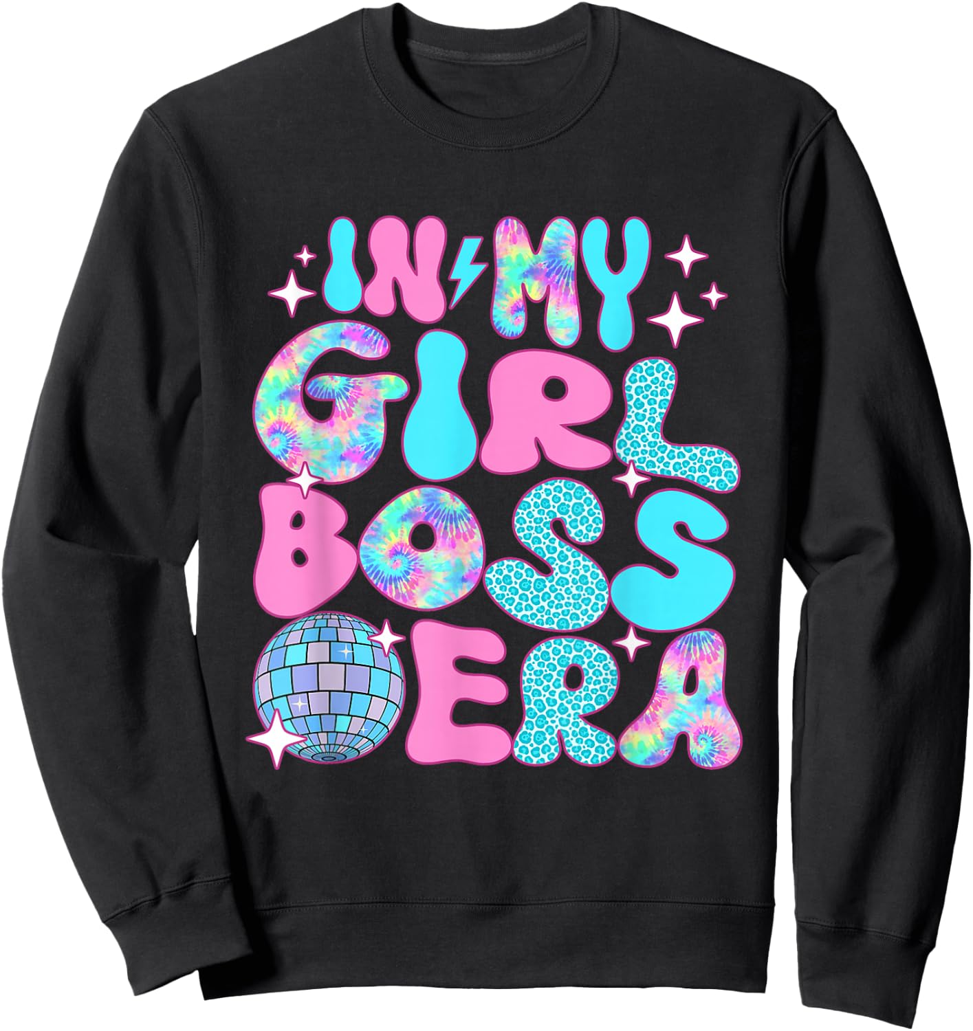Disco In My Girl Boss Era Sweatshirt - Sweatshirt | Black