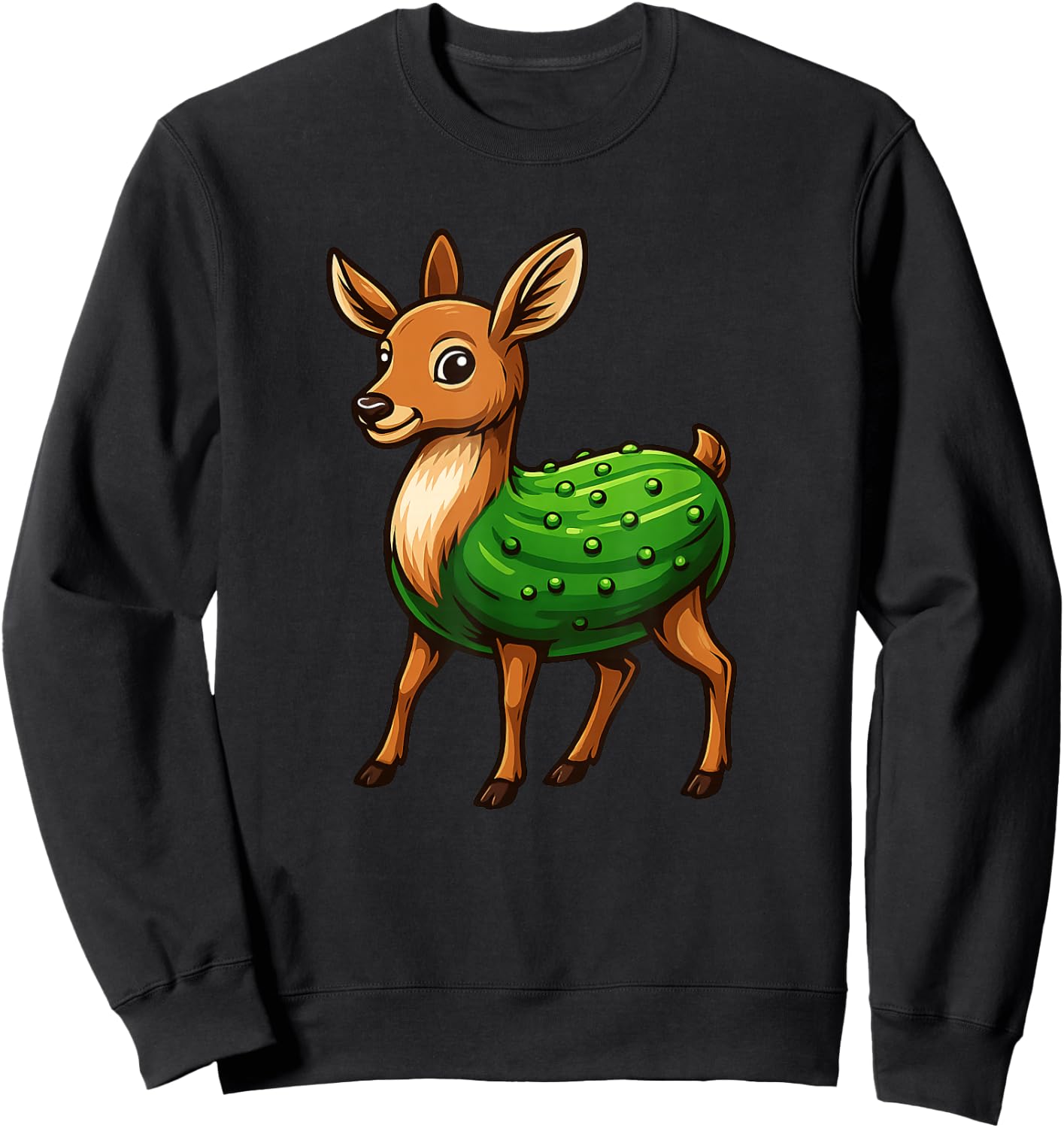 Dill Doe Funny Adult Humor Funny Nature Deer Redneck Sweatshirt - Sweatshirt | Black