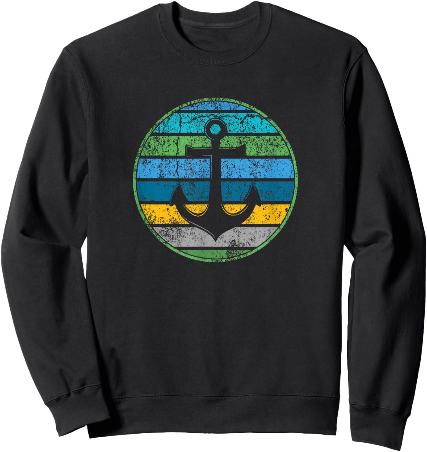 Retro I'm Sailing - Vintage Anchor For Captain Of Sailing Sweatshirt - Sweatshirt | Black