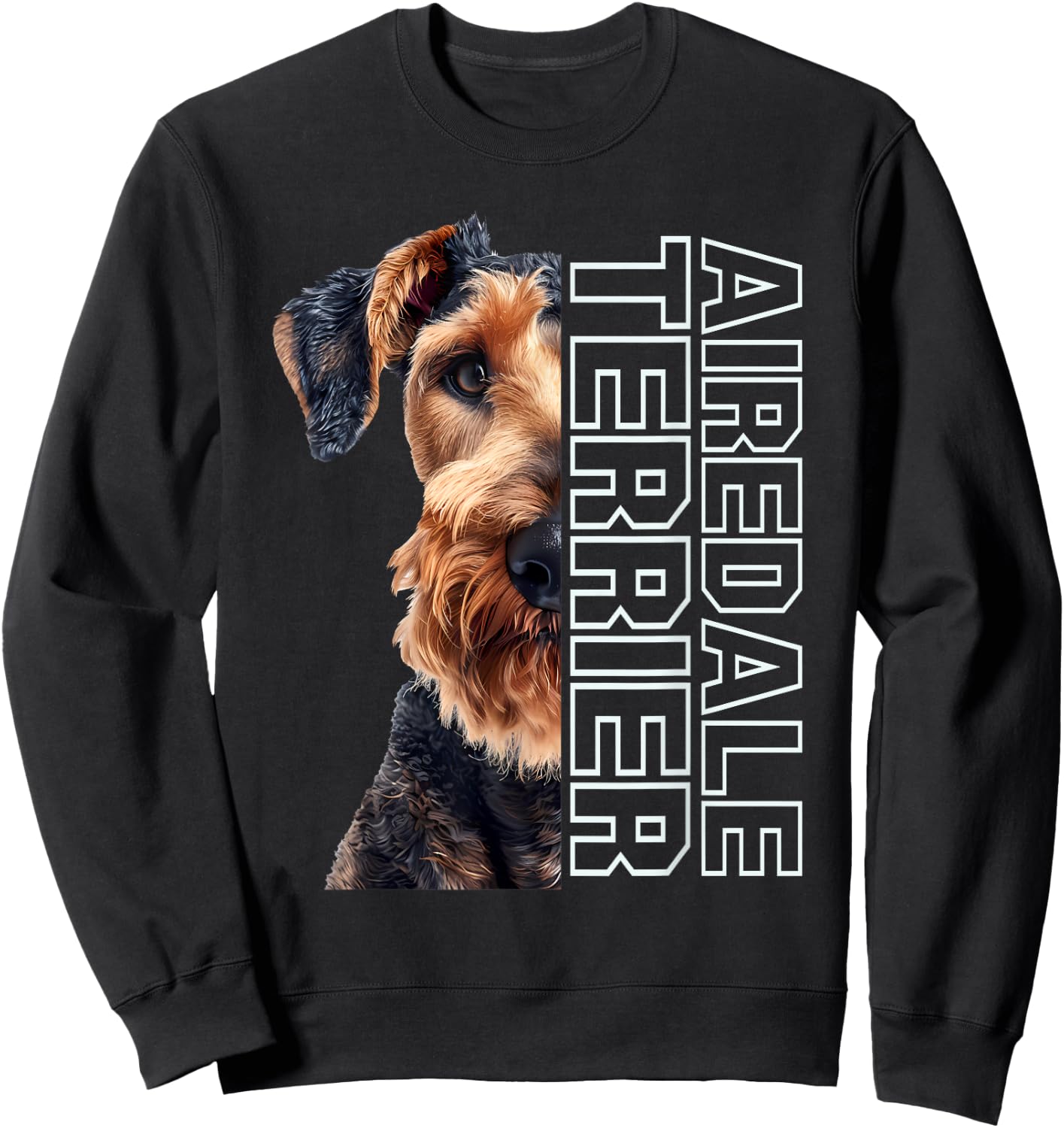 Airedale Terrier Sweatshirt - Sweatshirt | Black
