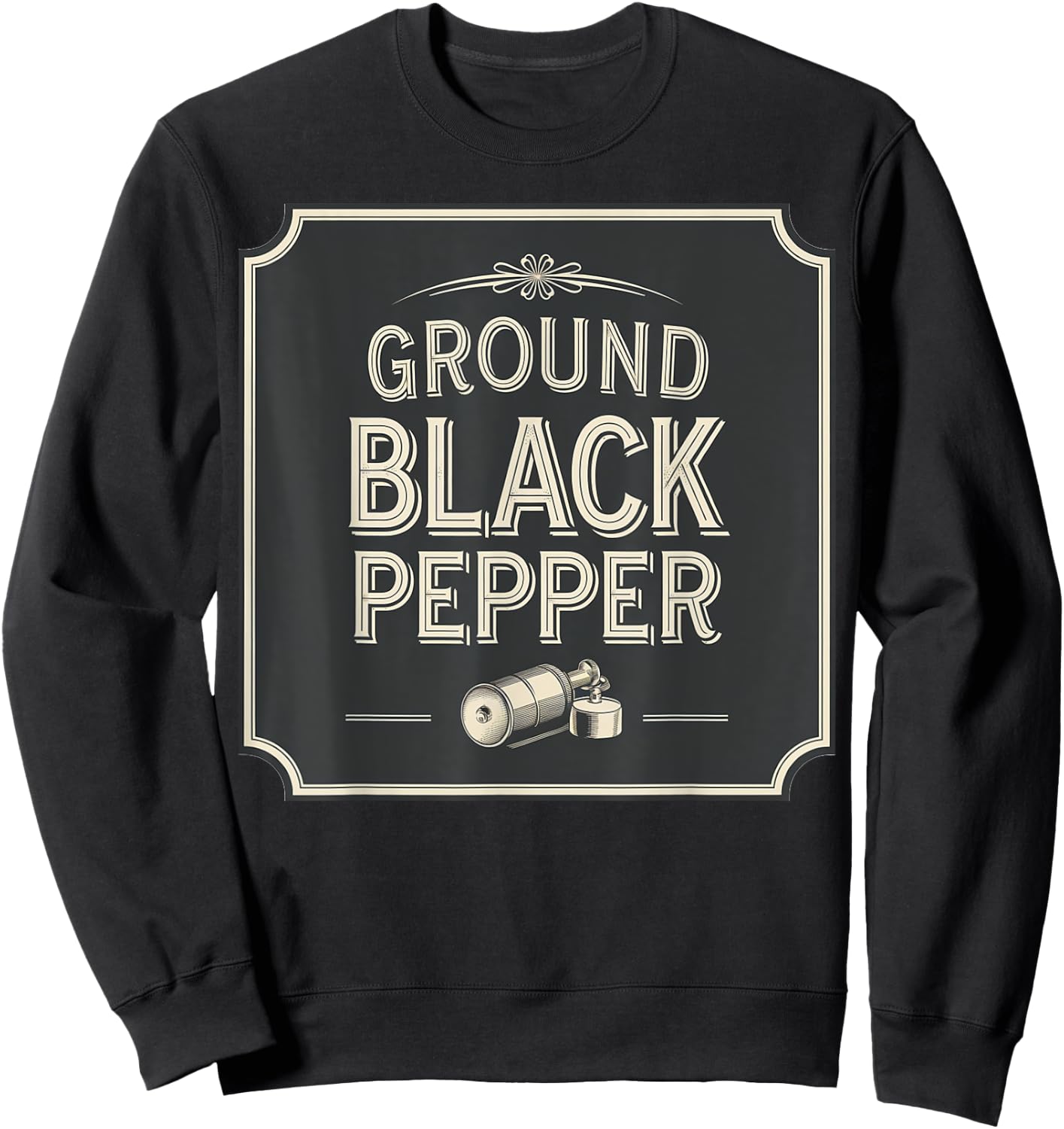 Ground pepper halloween costume, matching halloween Sweatshirt - Sweatshirt | Black
