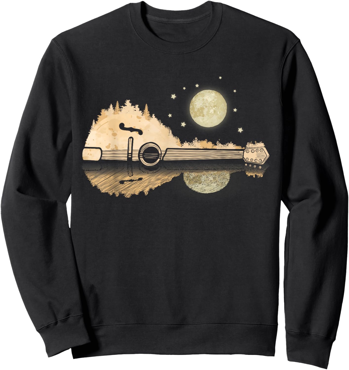 Mandolin Player Country Music Lover Bluegrass Mandolin Sweatshirt - Sweatshirt | Black