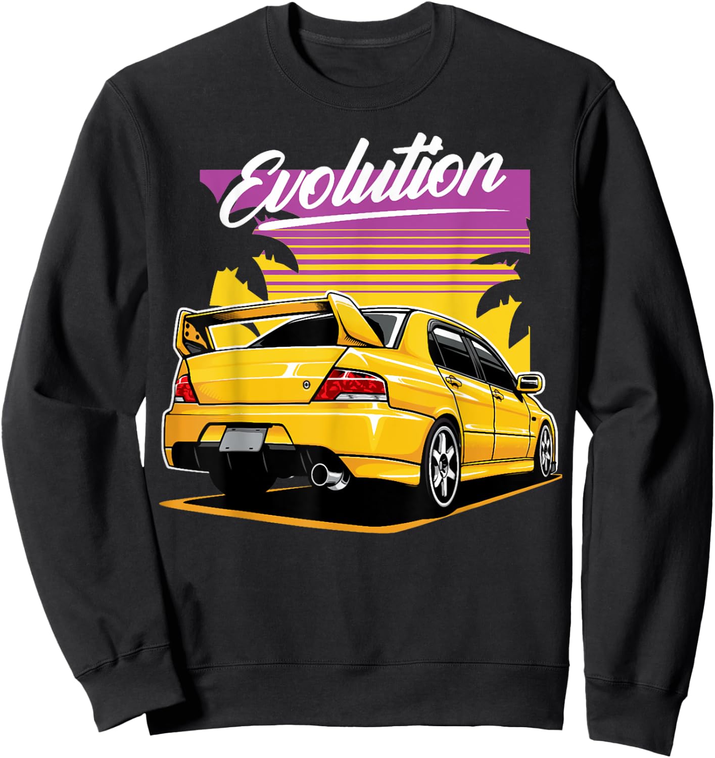 Evo8 Evo6 Evo7 Evo9 Evo10 VI VII VIII IX X Sweatshirt - Sweatshirt | Black