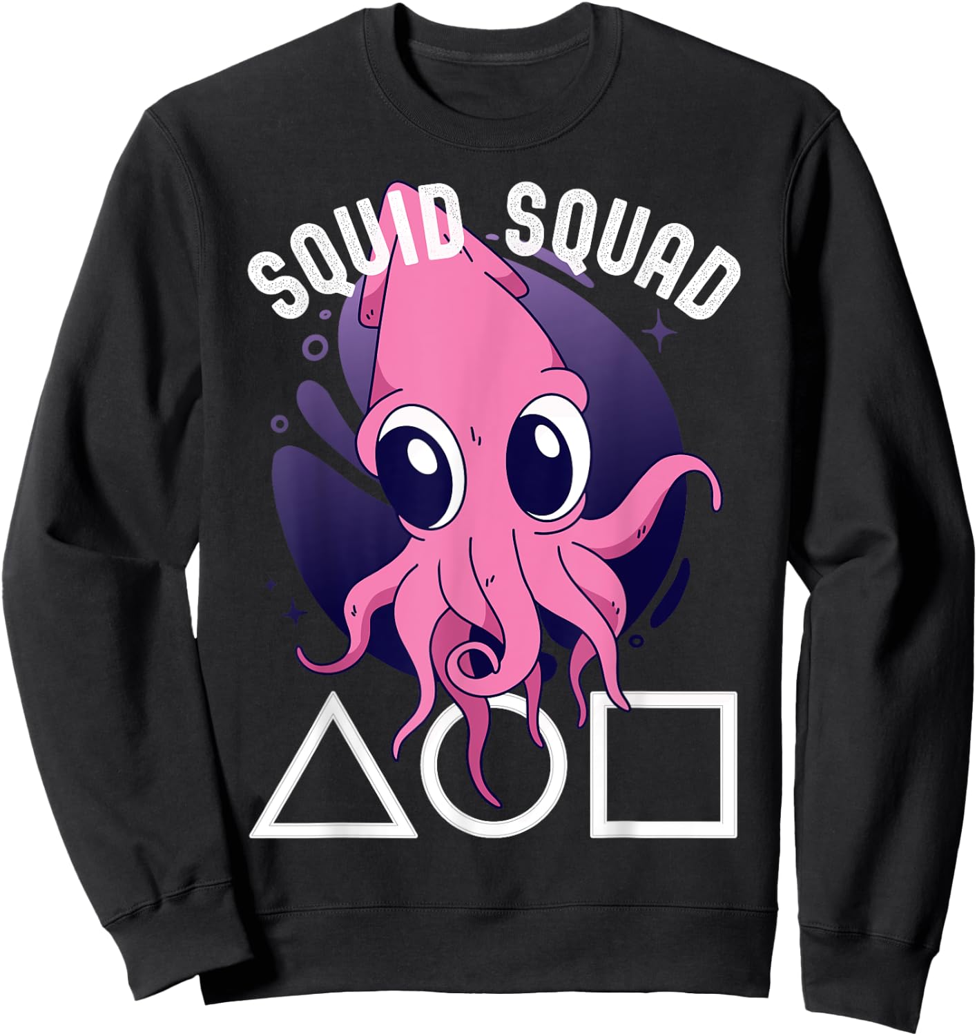 Squid Squad Group Matching Halloween Sweatshirt - Sweatshirt | Black