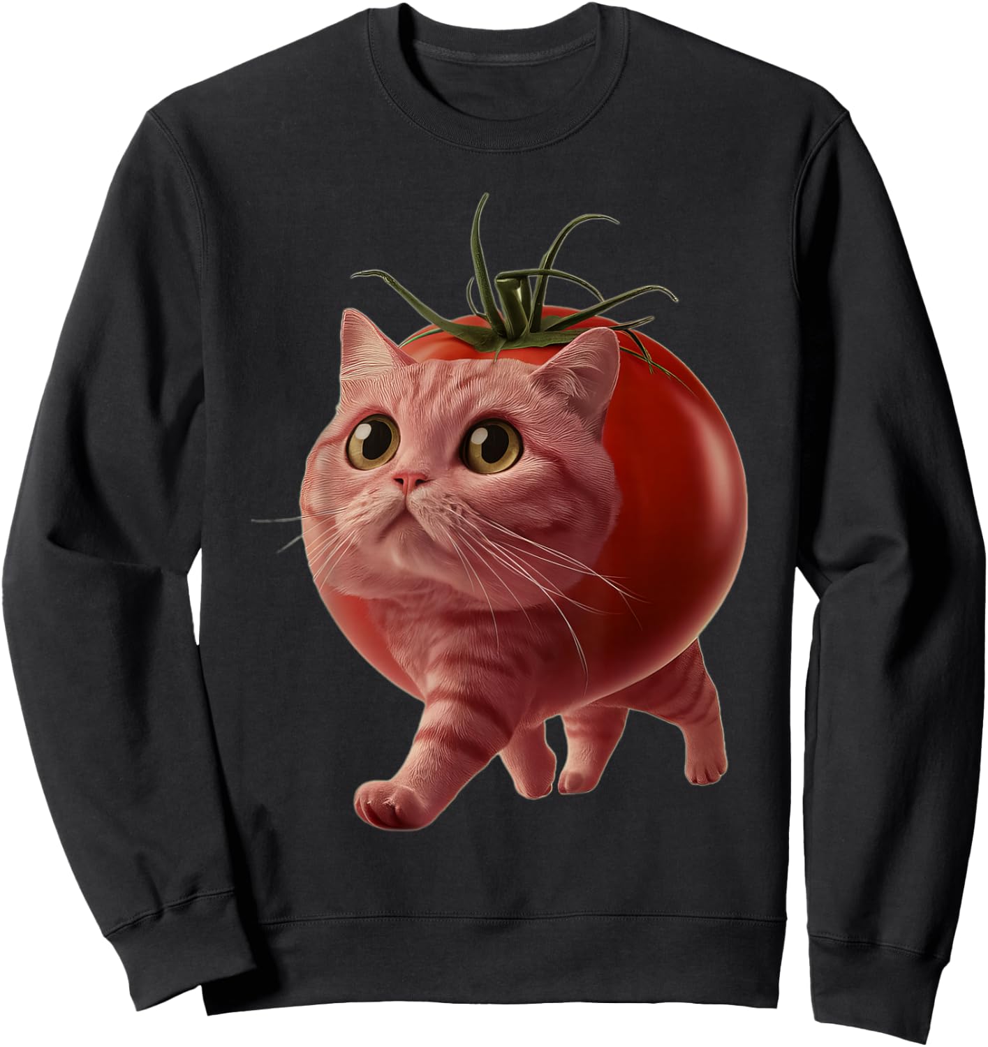 Tomato Cat Sweatshirt - Sweatshirt | Black