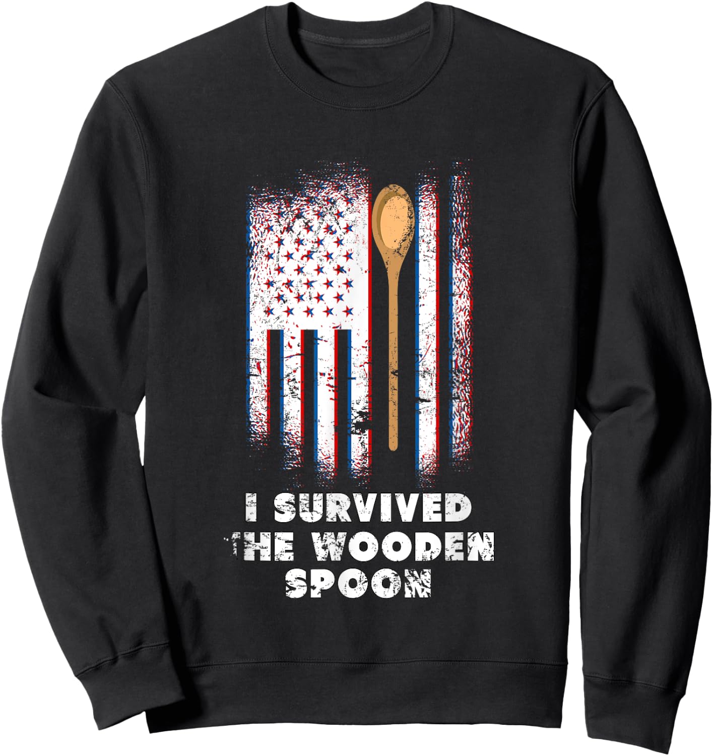 I Survived The Wooden Spoon Sweatshirt - Sweatshirt | Black