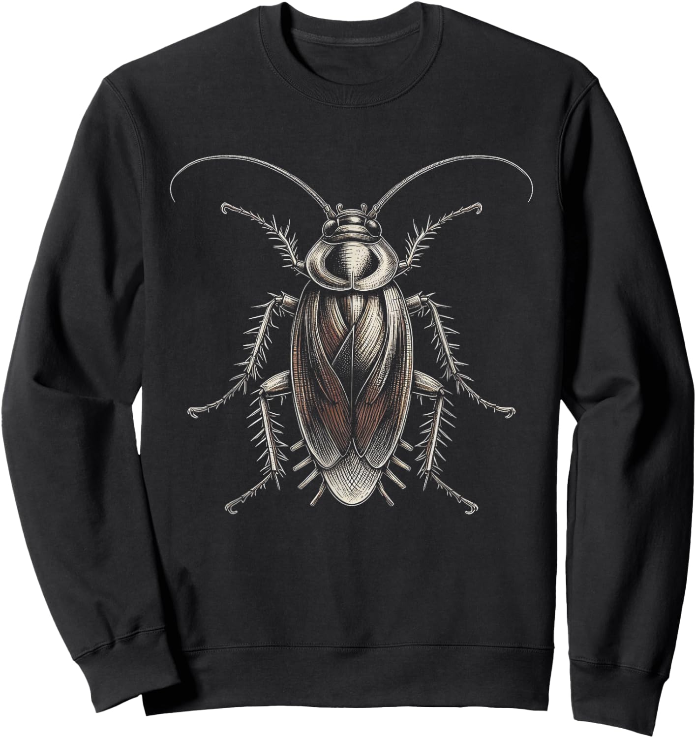 Cockroach Graphic Art Design Sweatshirt - Sweatshirt | Black