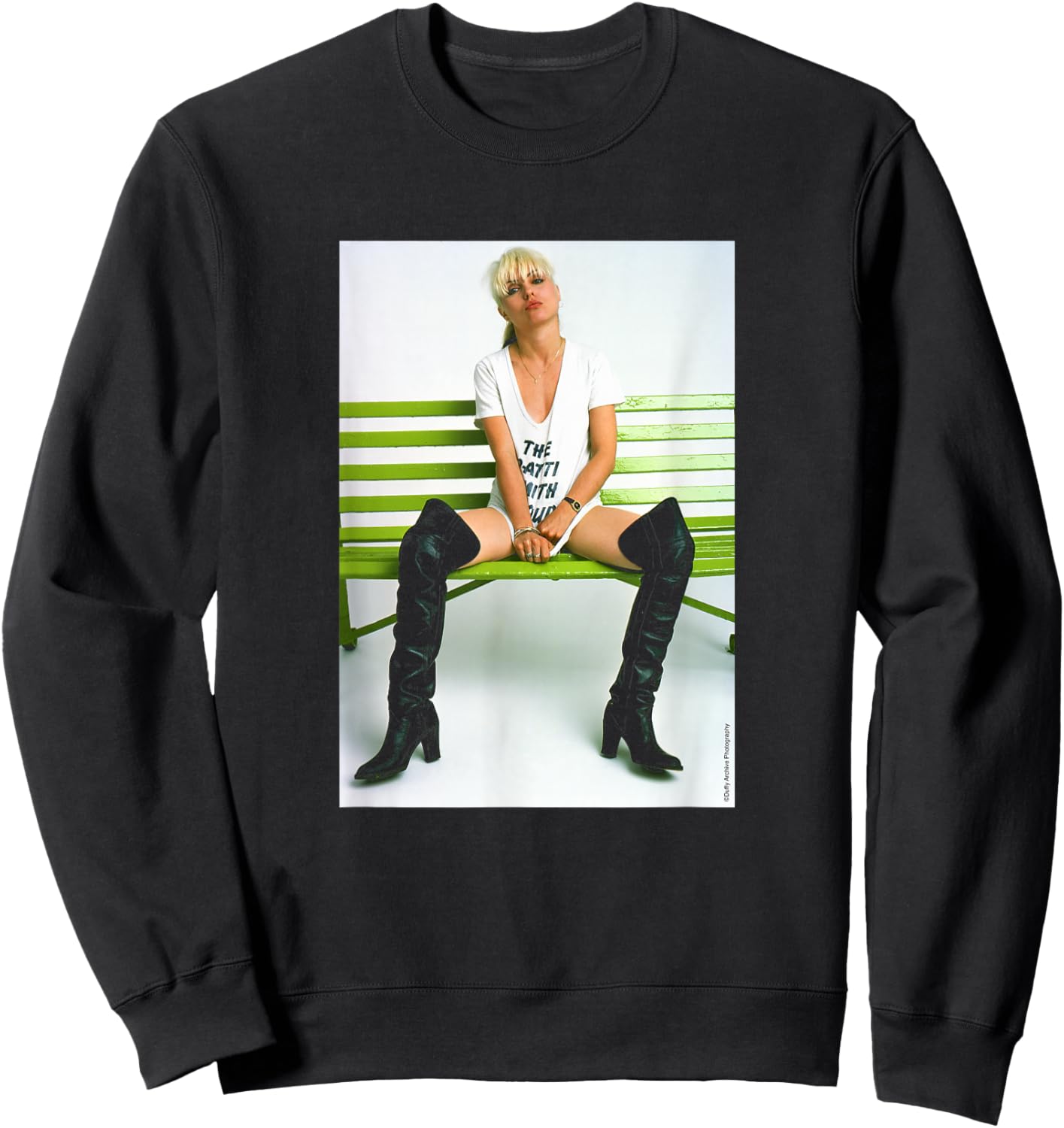 Duffy Archive Photography Blondie Singer Debbie Harry Photo Sweatshirt - Sweatshirt | Black