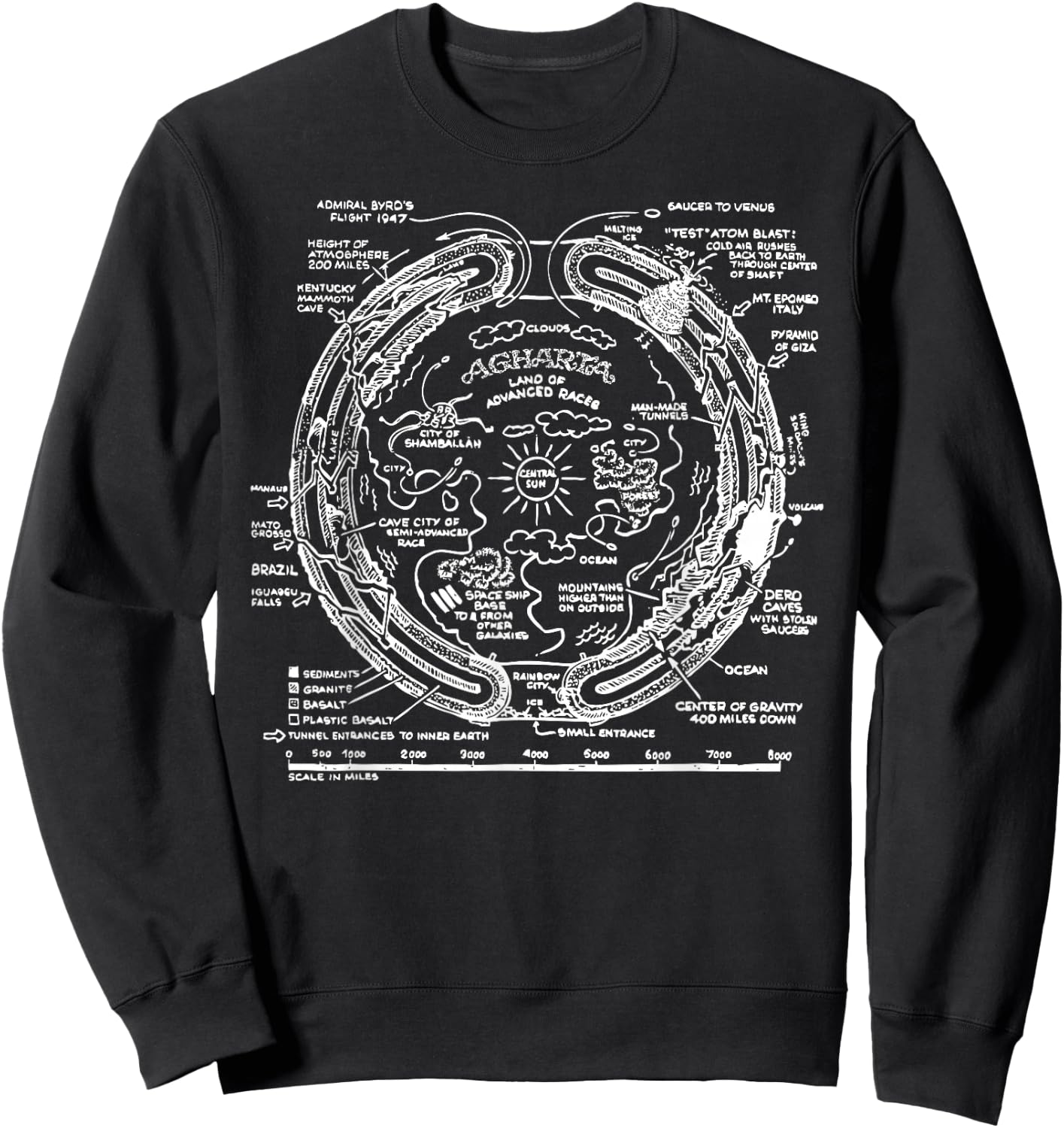 Agharta - Agartha - XL Black Sweatshirt - Sweatshirt | Black
