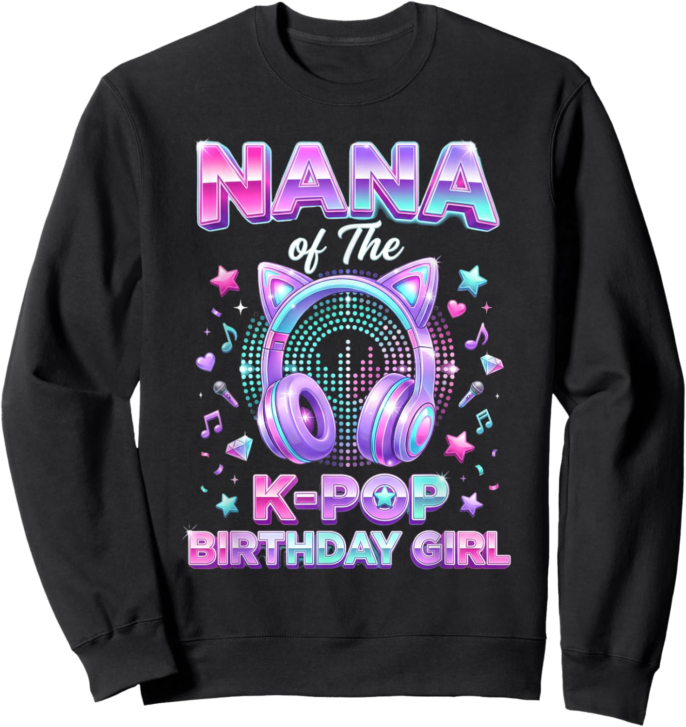 Korean Pop Music Girl Nana of The K-Pop Birthday Girl Sweatshirt - Sweatshirt | Black