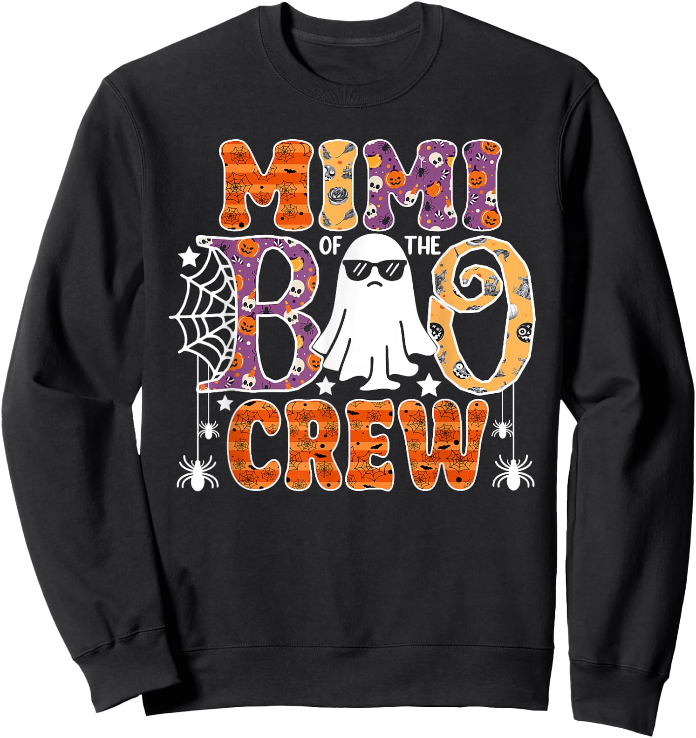 Mimi Of The Boo Crew Funny Halloween Family Matching Sweatshirt - Sweatshirt | Black