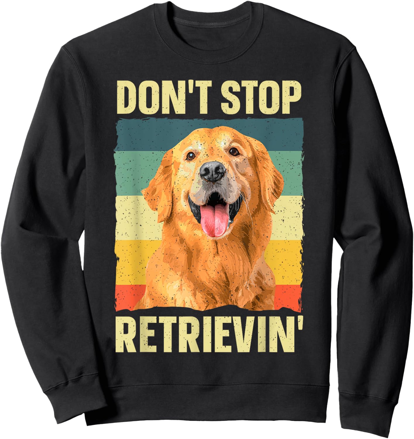 Golden Retriever Design Women Golden Retriever Lover Sweatshirt - Sweatshirt | Black