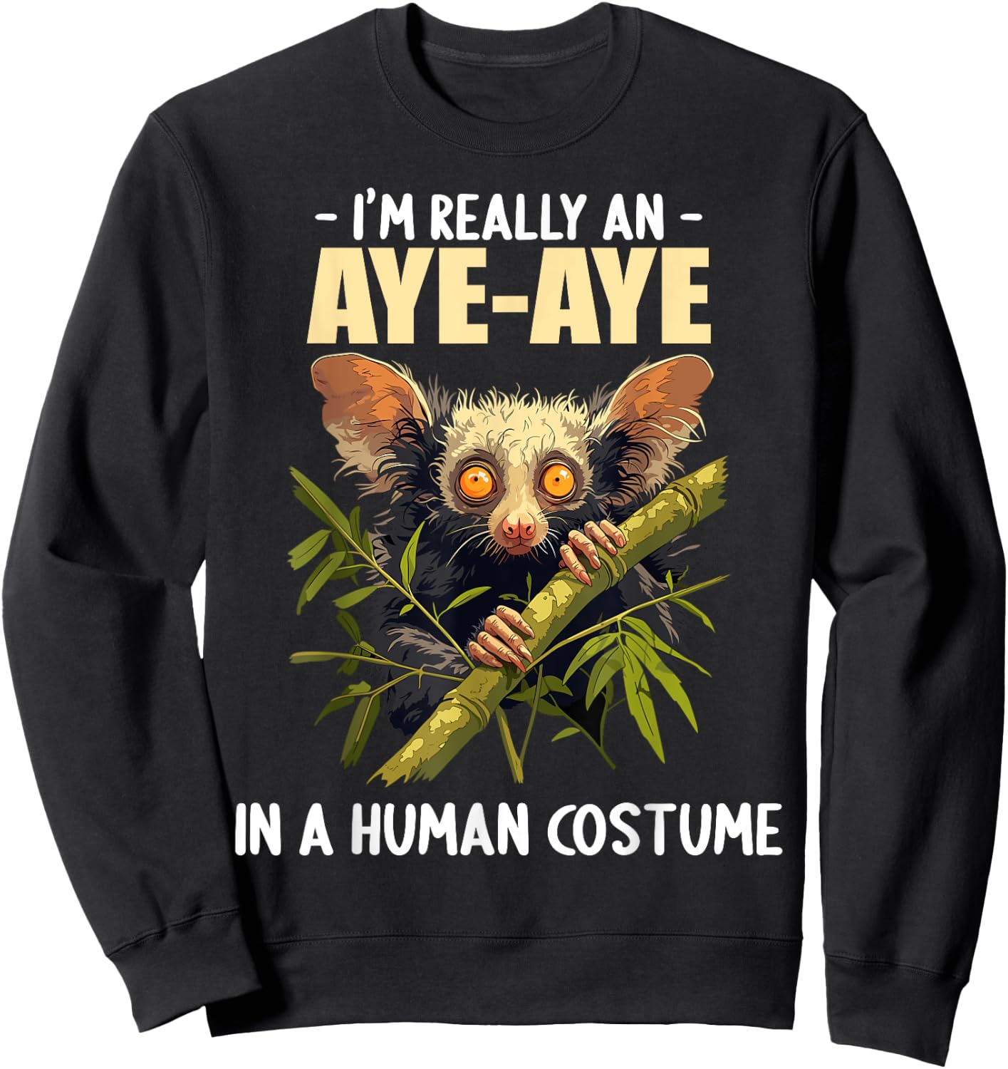 Aye-Ayes Lovers Aye-Aye Sweatshirt - Sweatshirt | Black