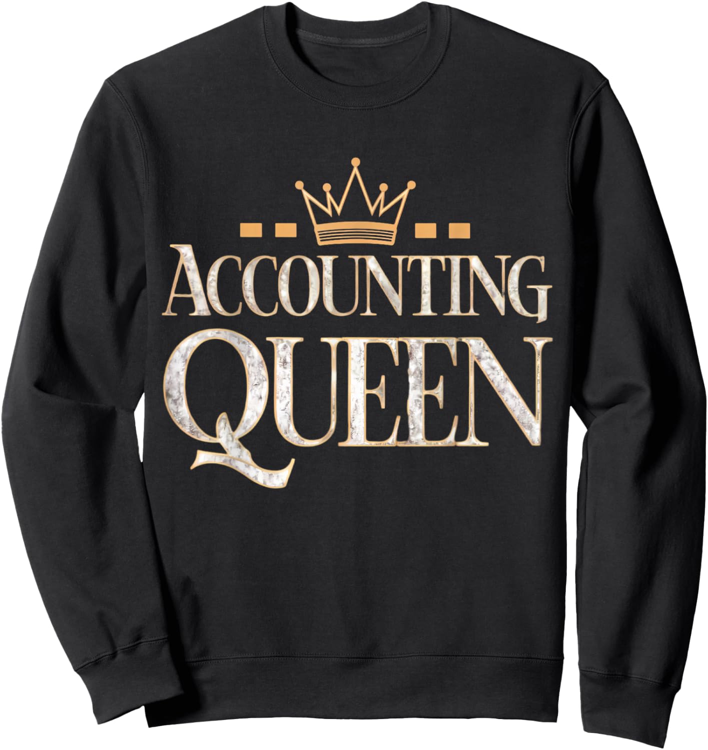 Accounting Queen Women Ladies Sweatshirt - Sweatshirt | Black