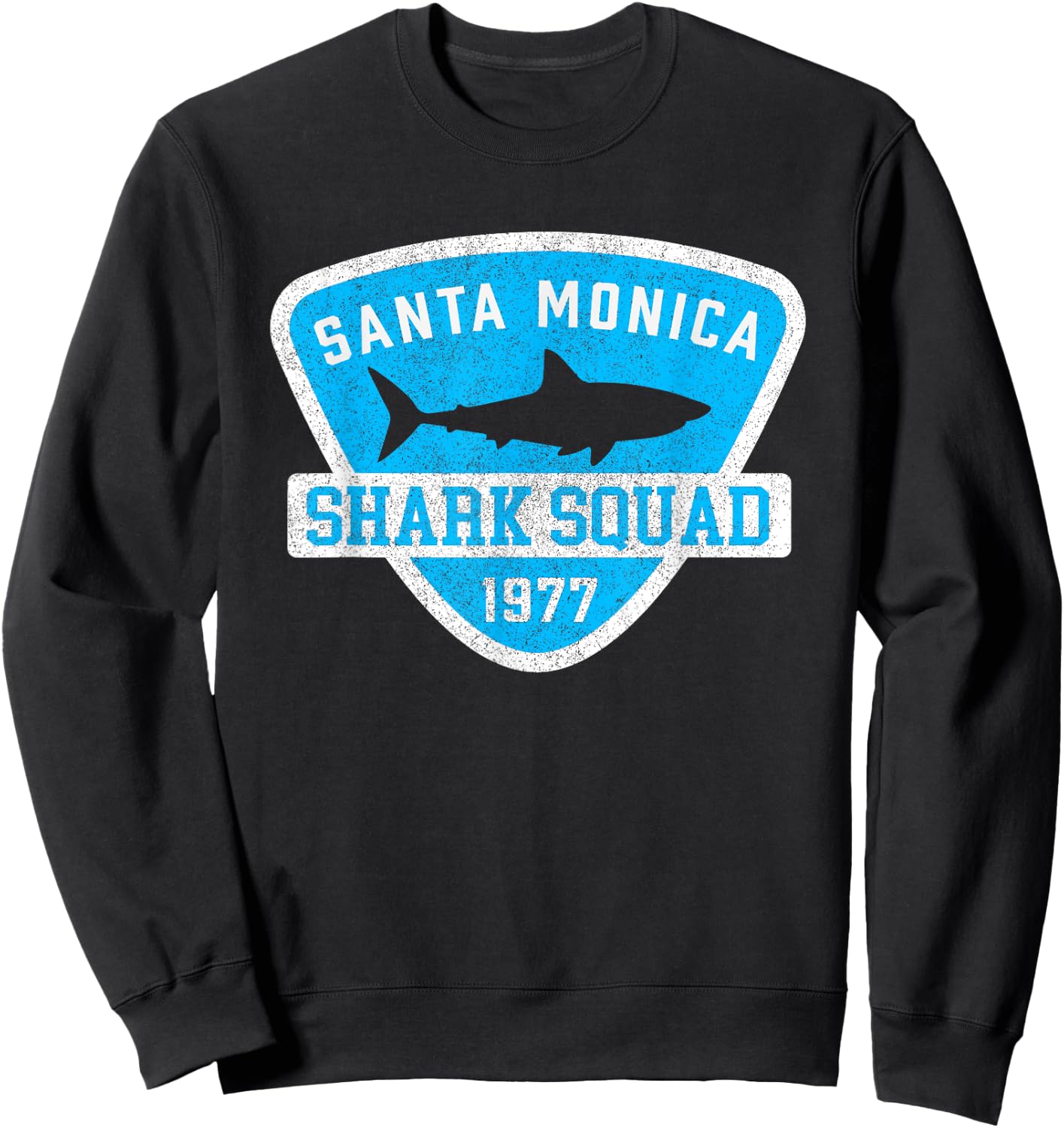 Kids Santa Monica California Shark Souvenir Boys Vintage Sweatshirt - Sweatshirt | Black