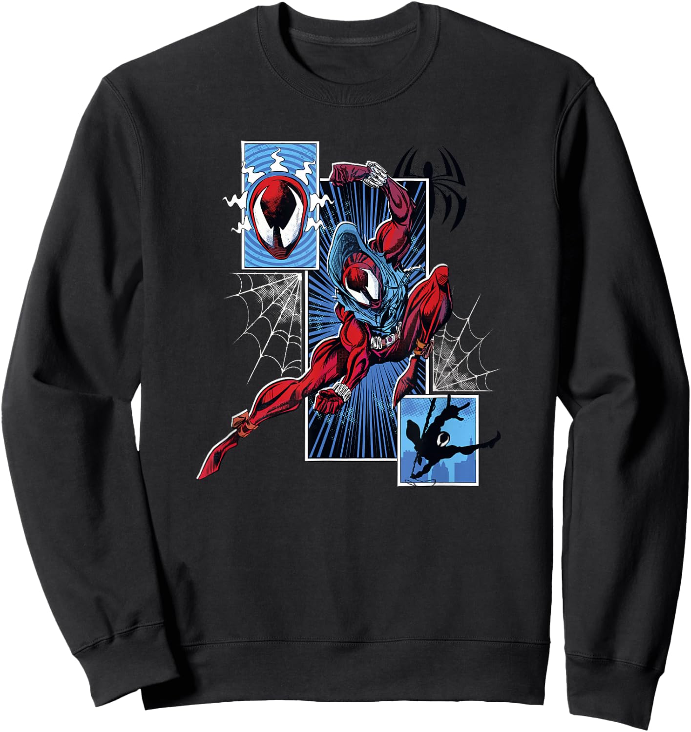 Marvel Spider-Man Across The Spider-Verse Part 1 Ben Panel Sweatshirt - Sweatshirt | Black